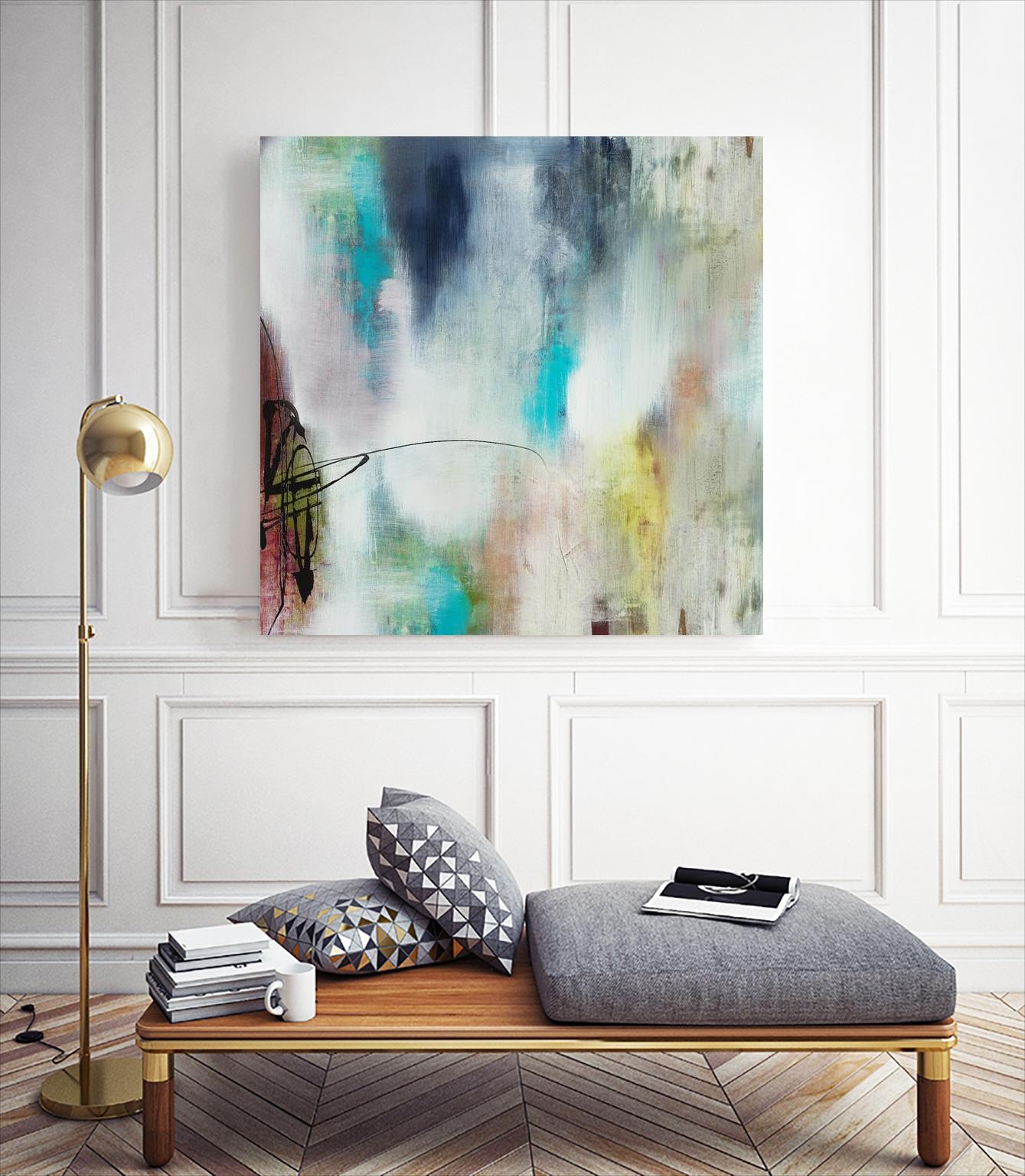 Disruptive Connection II by Daleno Art on GIANT ART - pink abstract abstrait