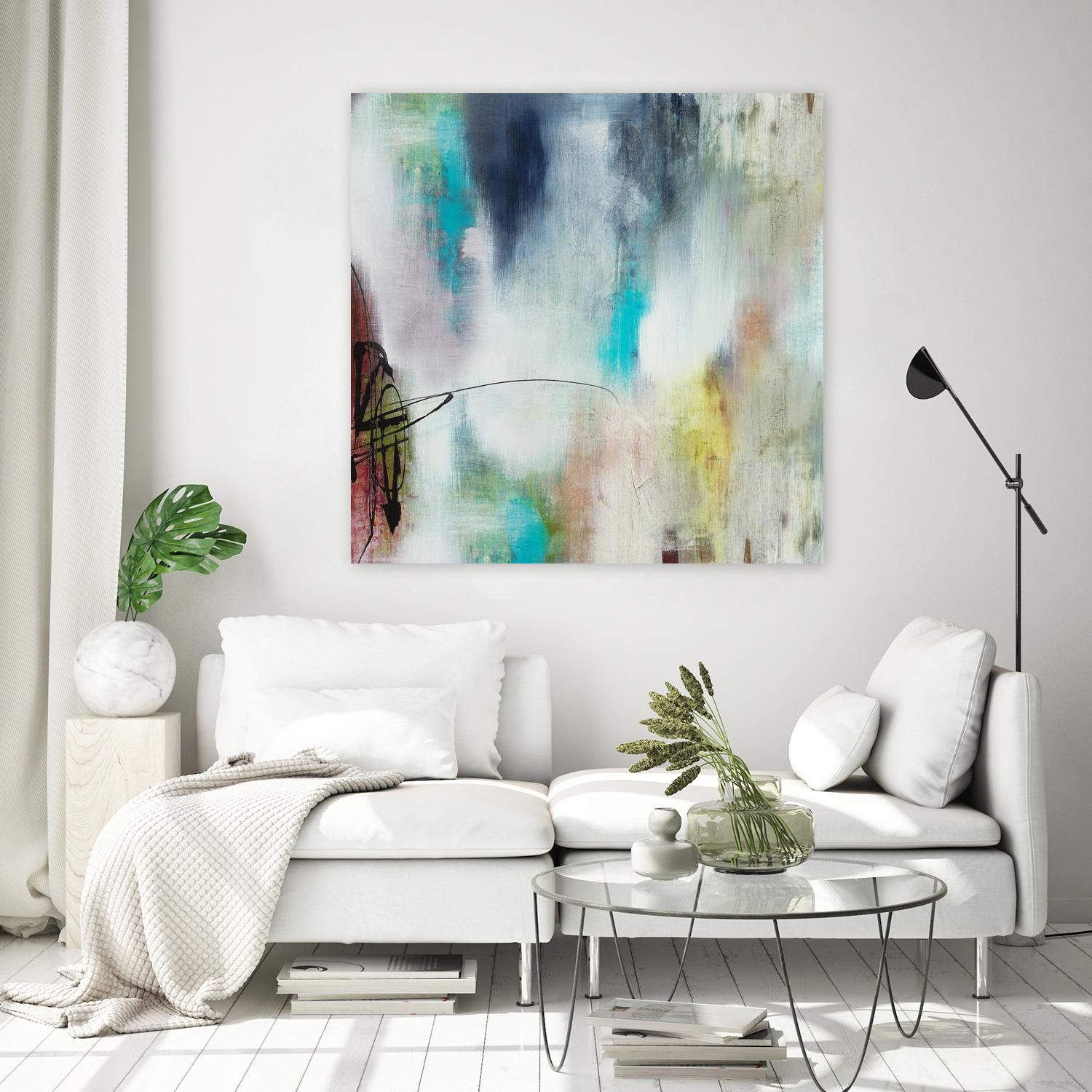 Disruptive Connection II by Daleno Art on GIANT ART - pink abstract abstrait