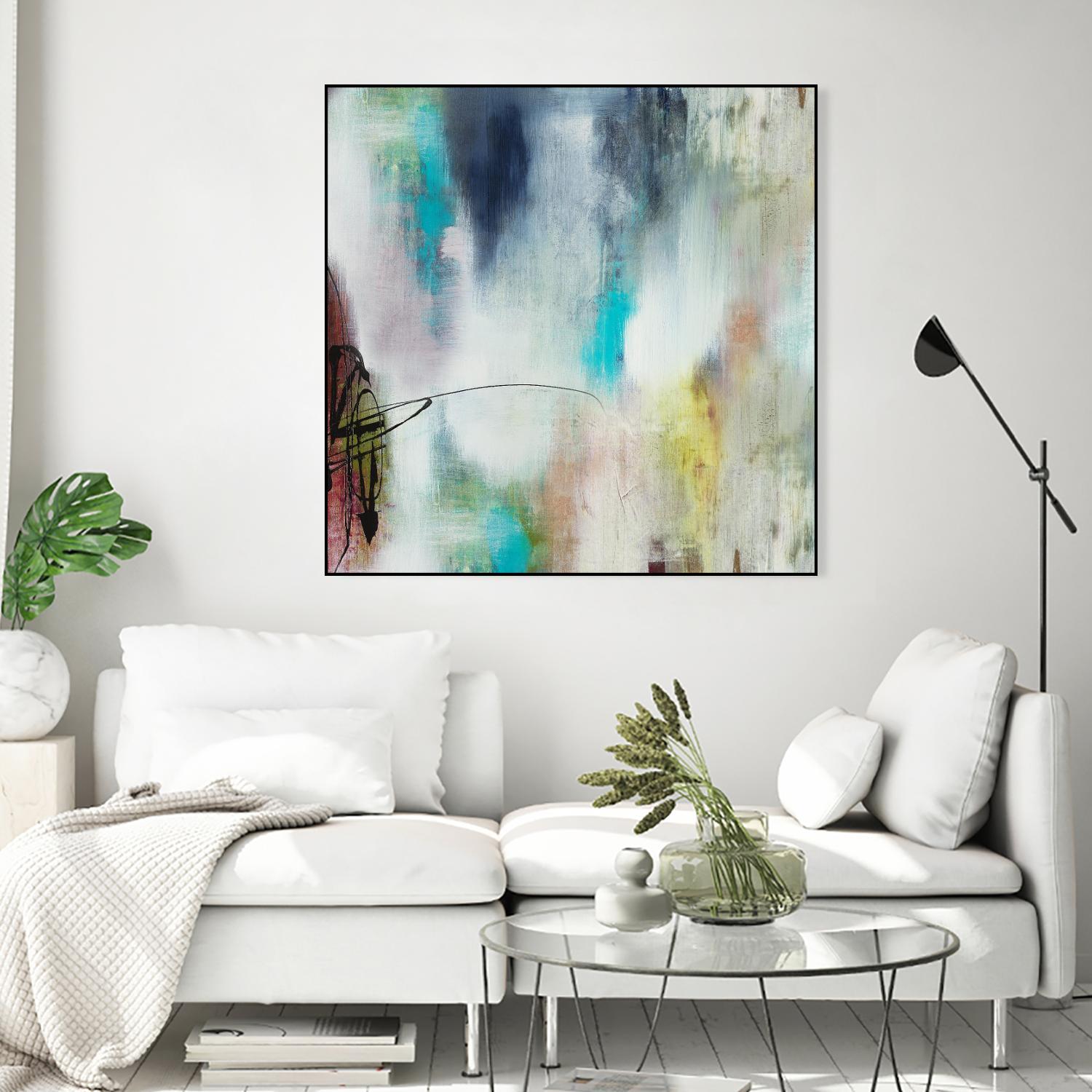 Disruptive Connection II by Daleno Art on GIANT ART - pink abstract abstrait