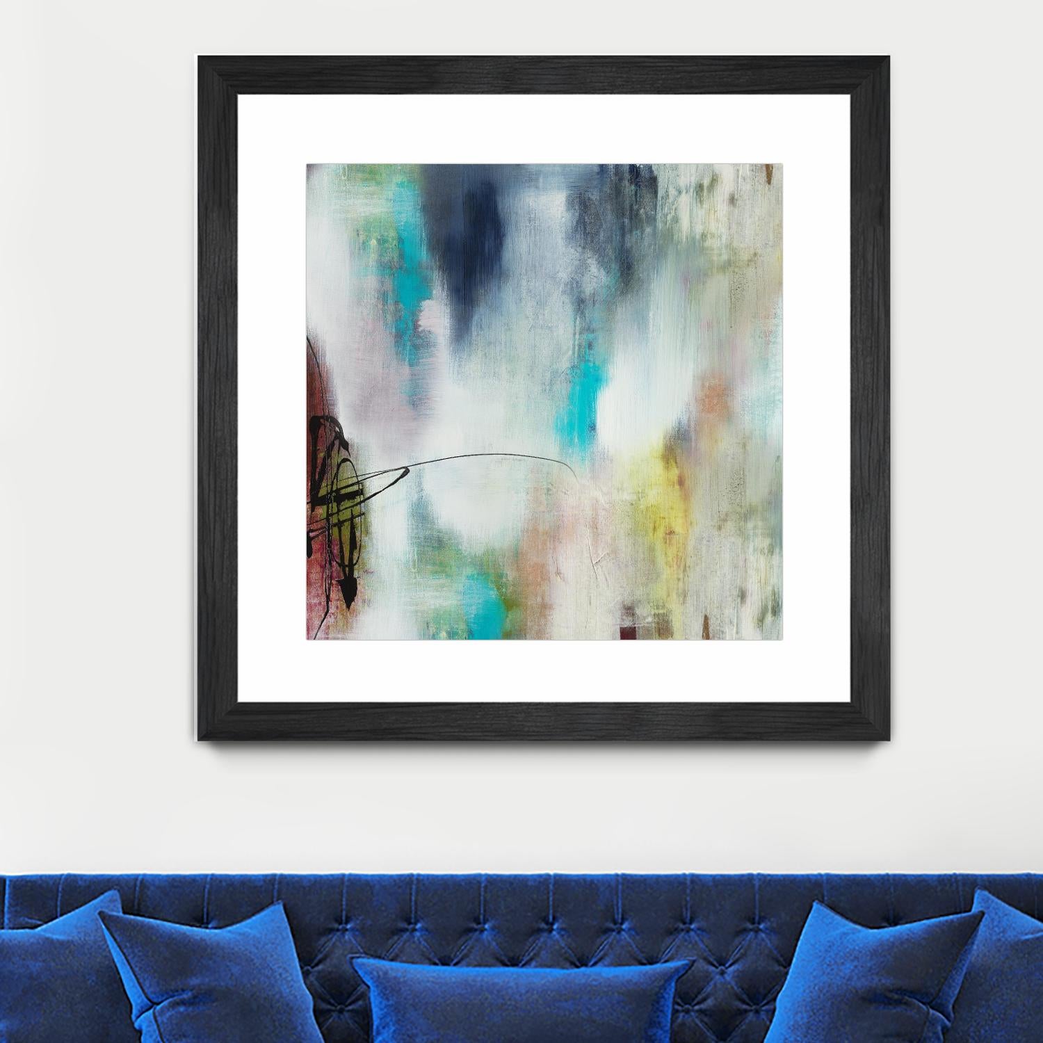 Disruptive Connection II by Daleno Art on GIANT ART - pink abstract abstrait