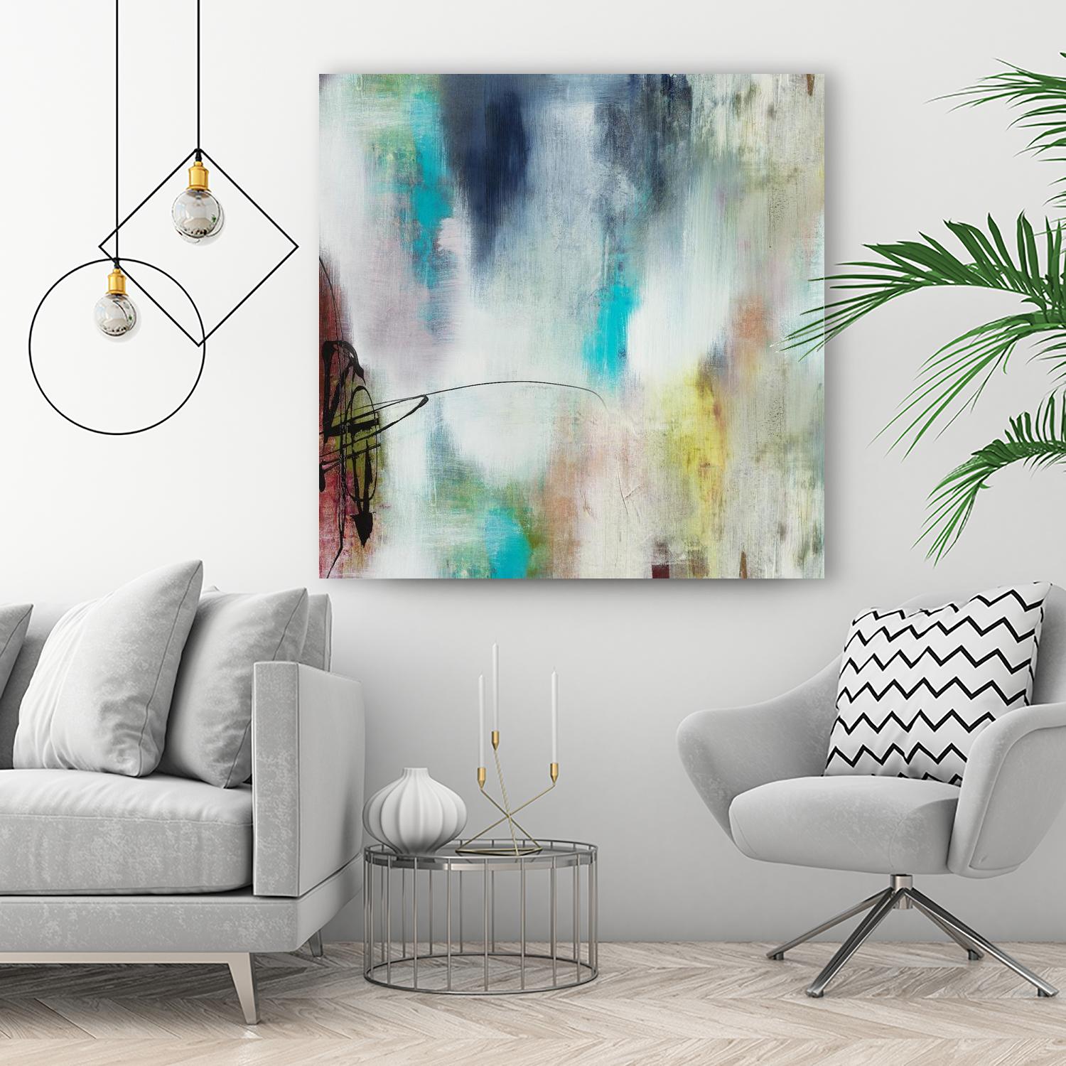 Disruptive Connection II by Daleno Art on GIANT ART - pink abstract abstrait