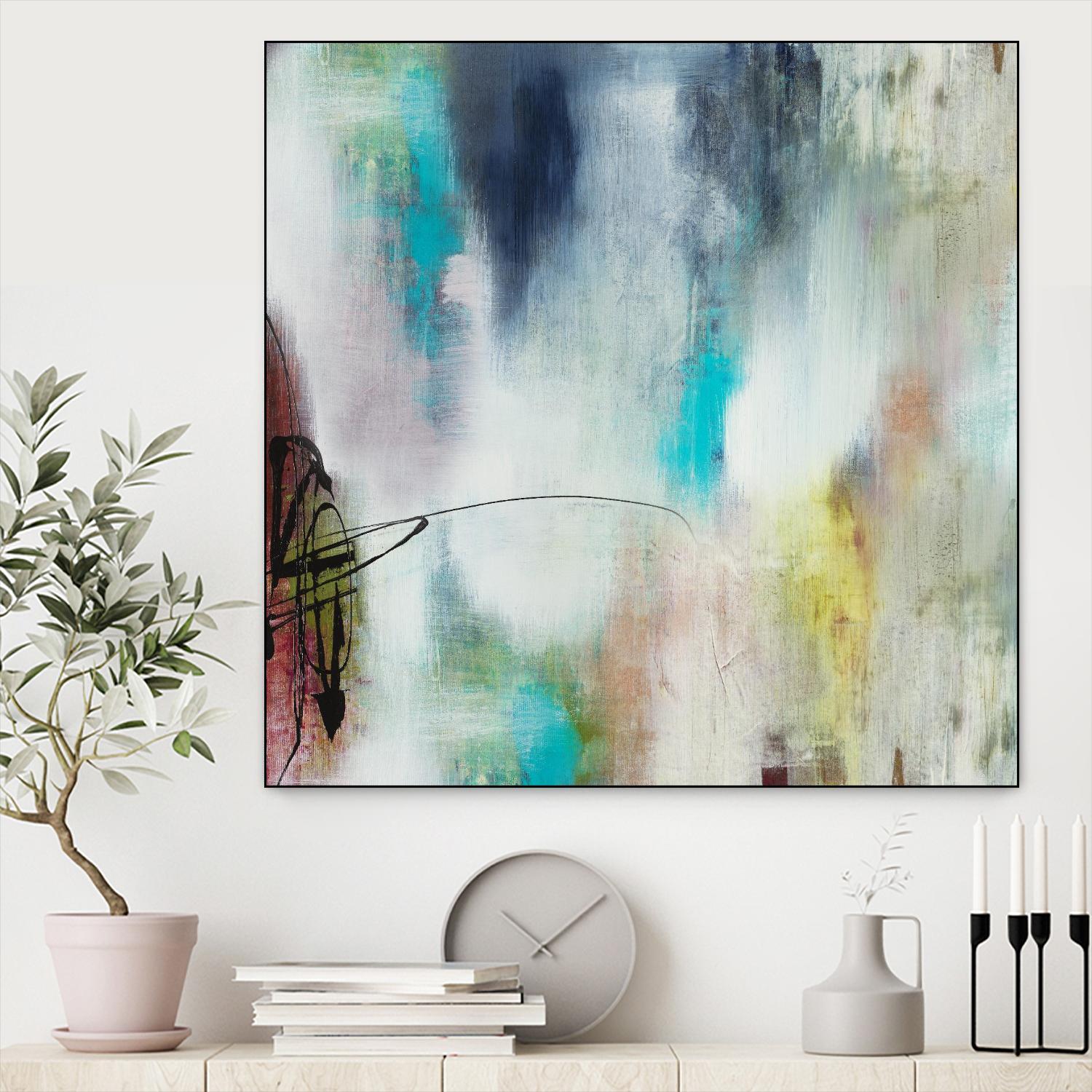 Disruptive Connection II by Daleno Art on GIANT ART - pink abstract abstrait