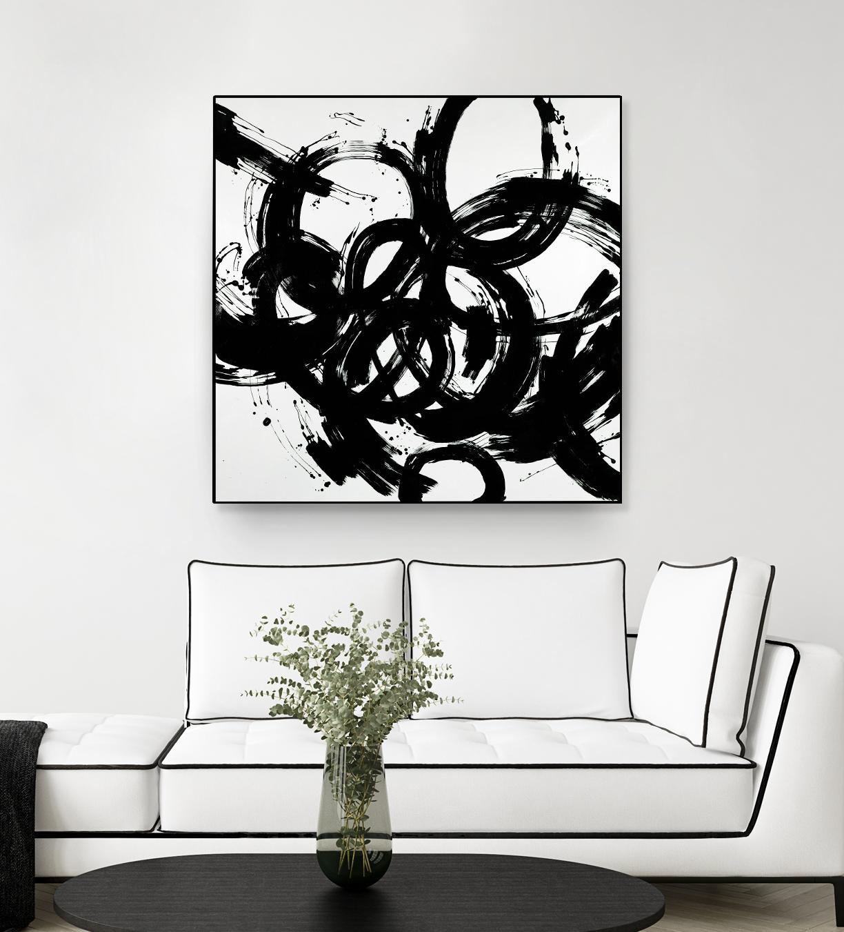 Complex Turns by Daleno Art on GIANT ART - white black&white abstract