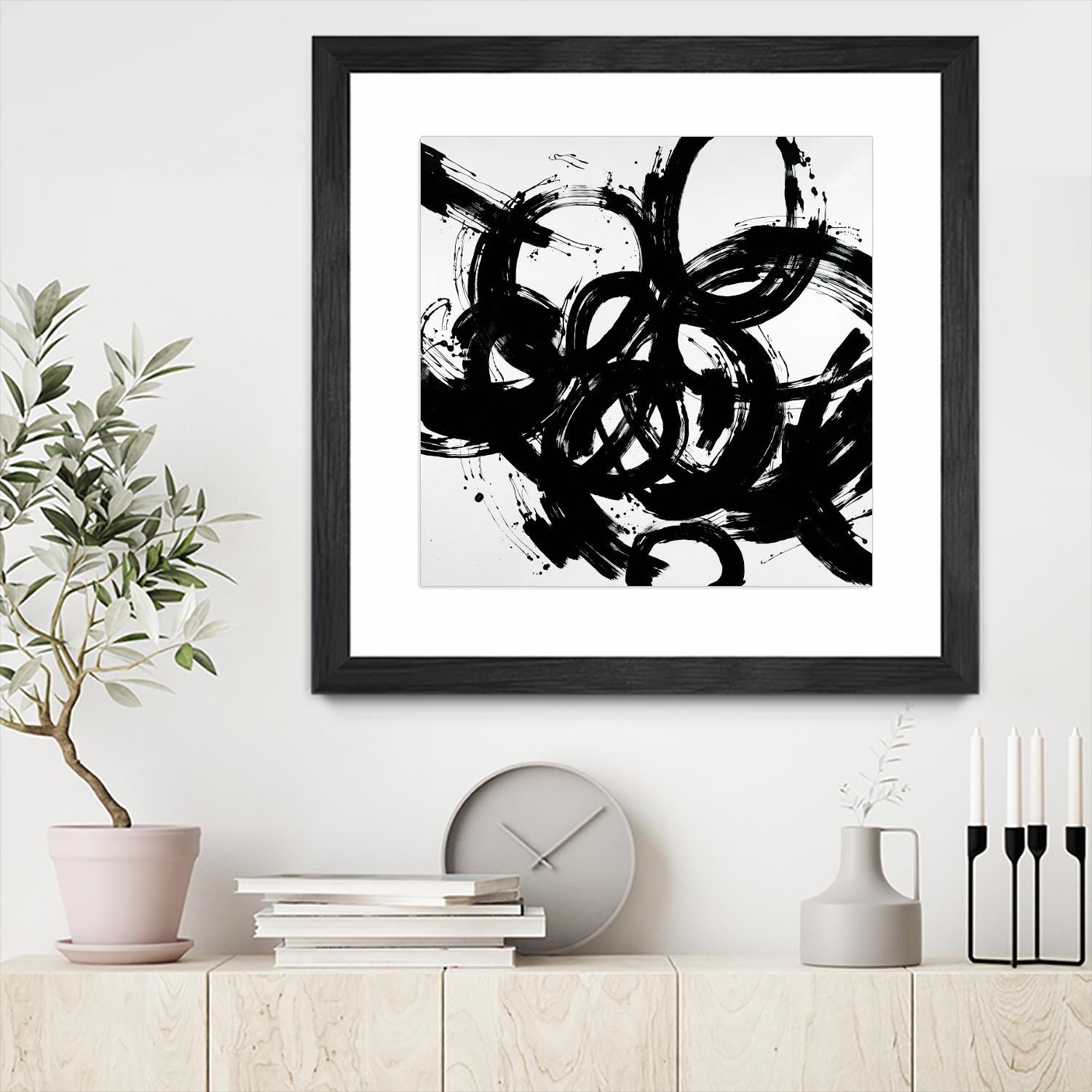 Complex Turns by Daleno Art on GIANT ART - white black&white abstract