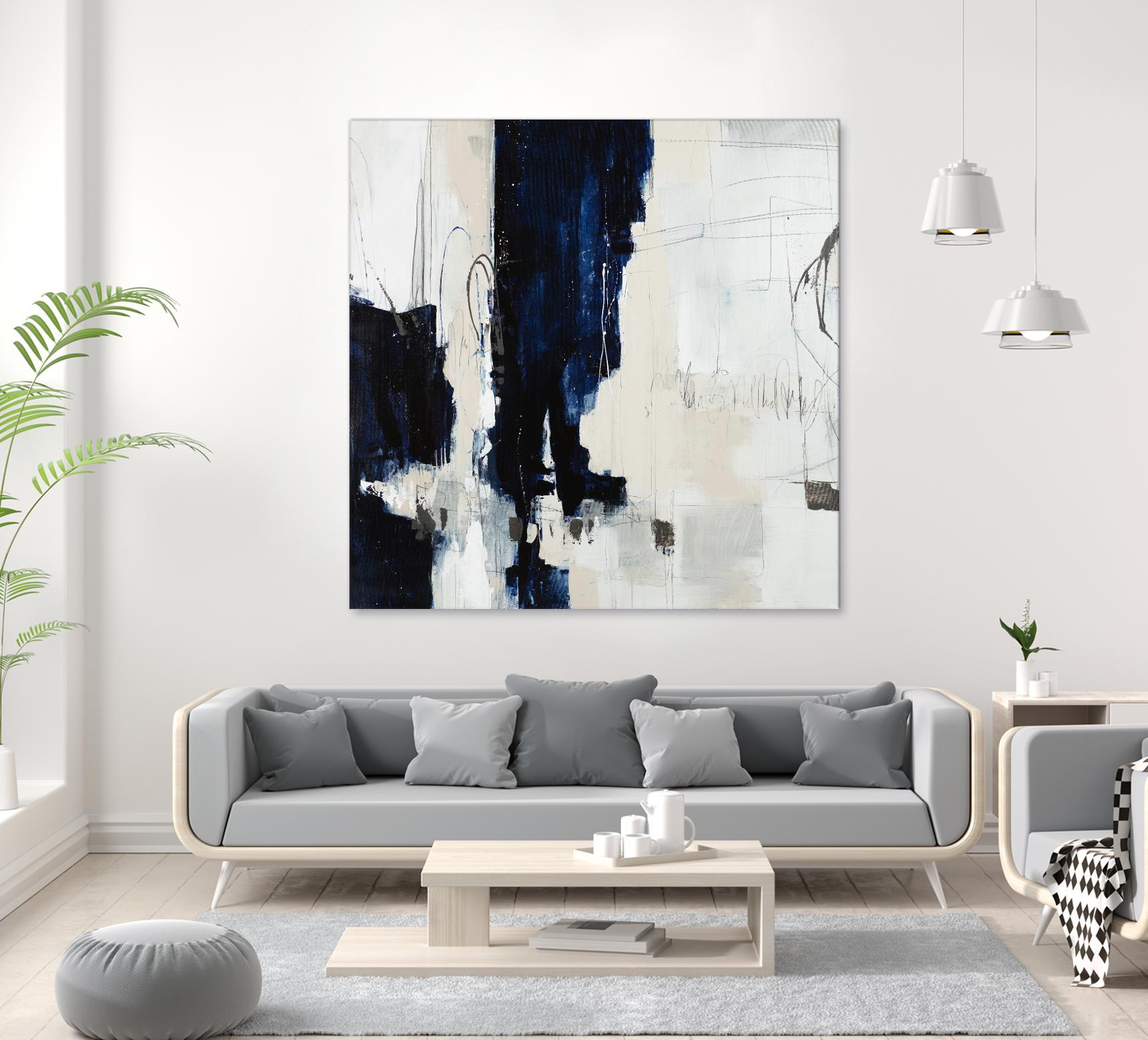 Underground Mechanics by Daleno Art on GIANT ART - blue abstract abstrait