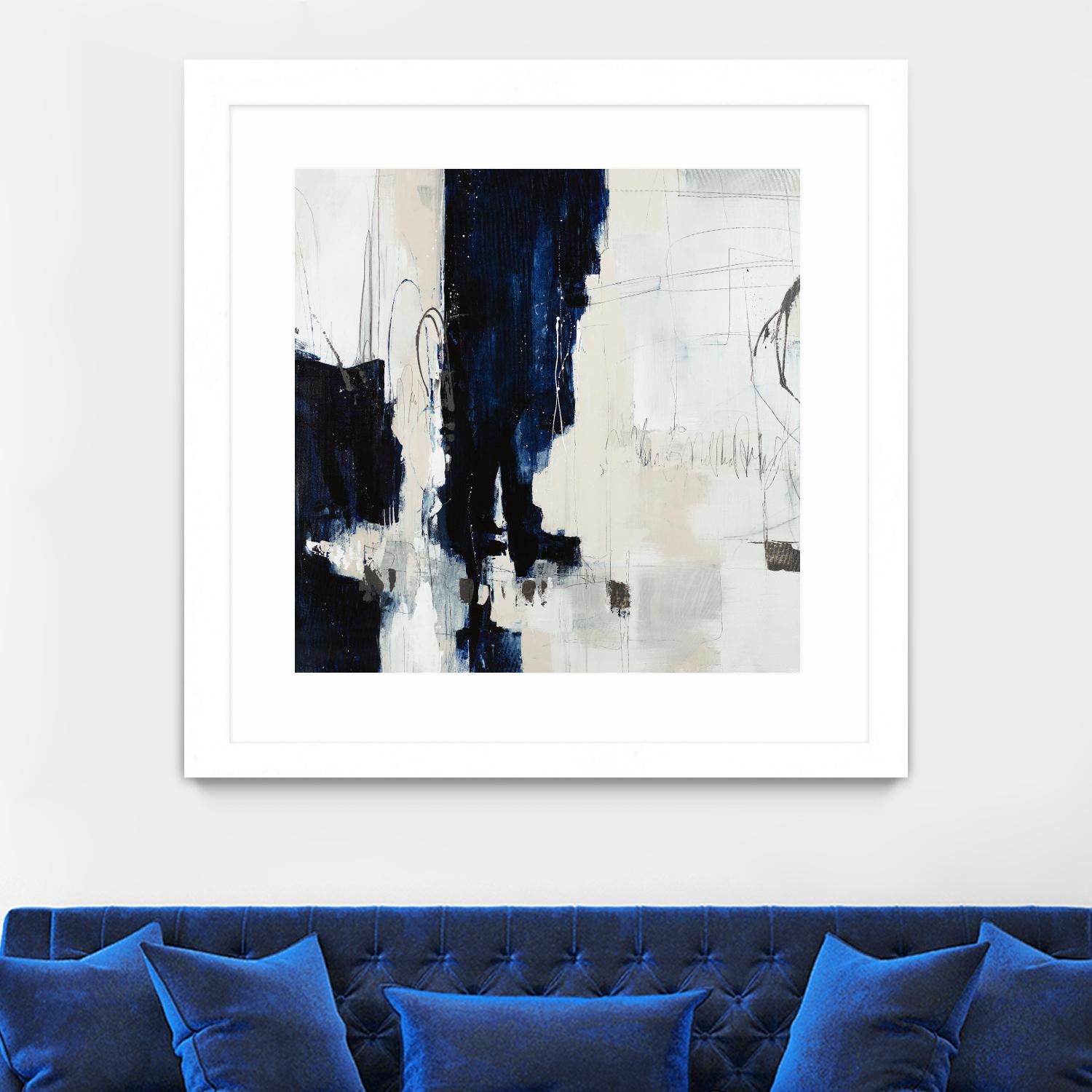 Underground Mechanics by Daleno Art on GIANT ART - blue abstract abstrait