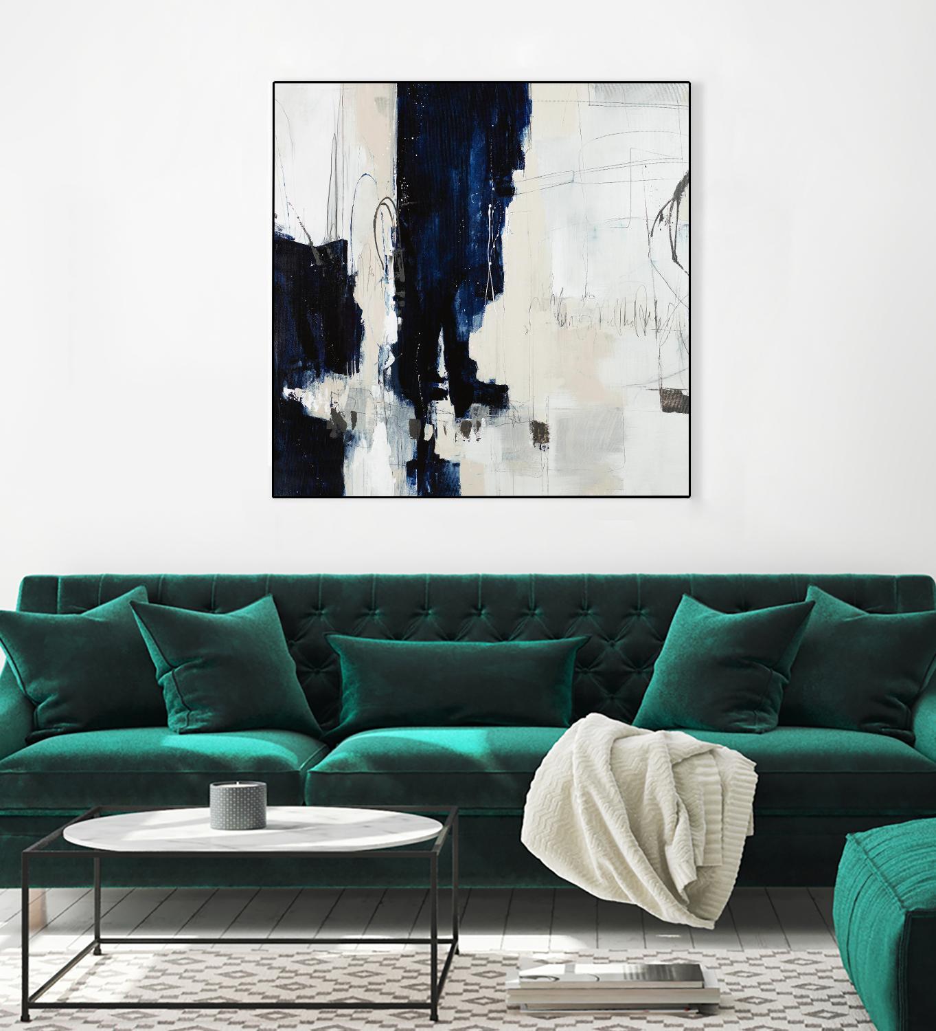 Underground Mechanics by Daleno Art on GIANT ART - blue abstract abstrait