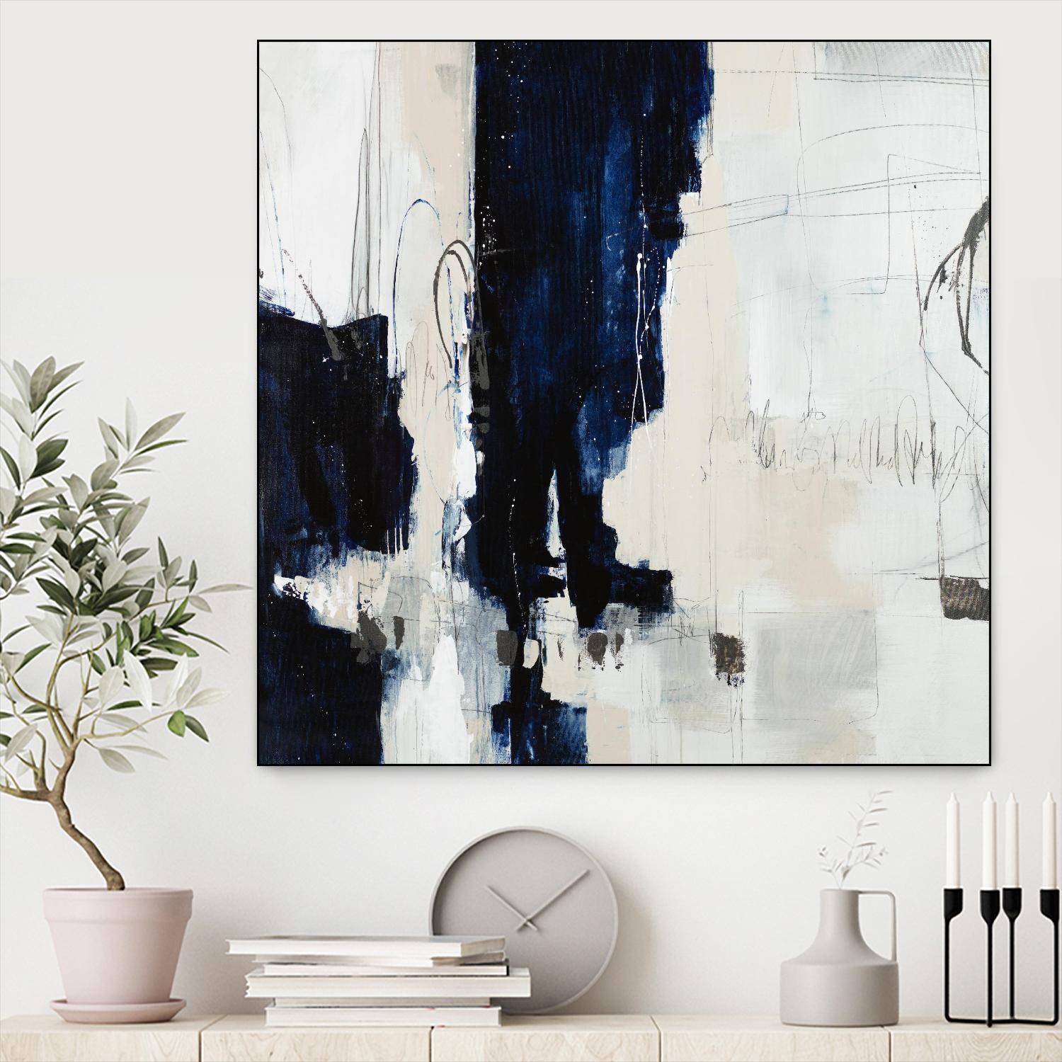 Underground Mechanics by Daleno Art on GIANT ART - blue abstract abstrait