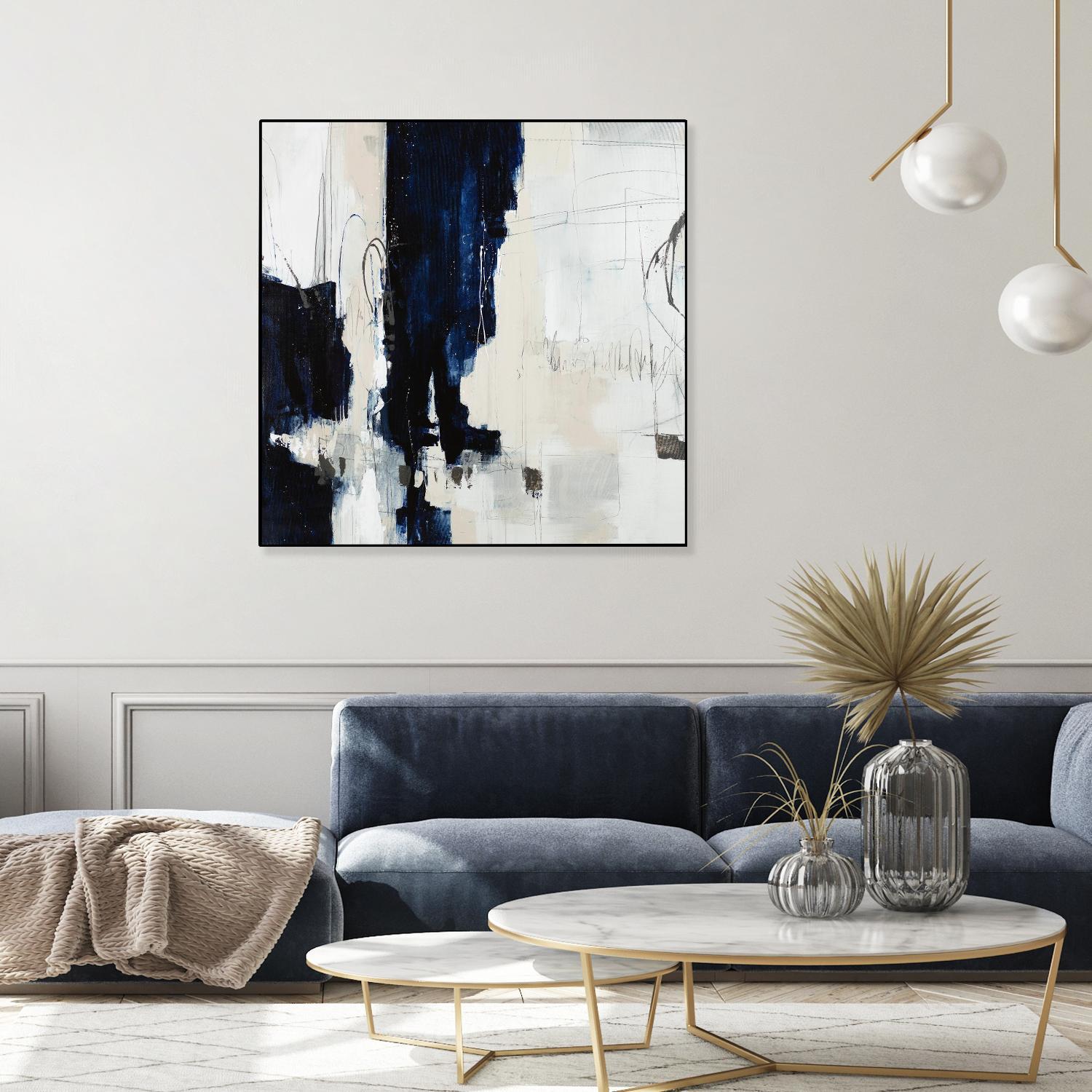 Underground Mechanics by Daleno Art on GIANT ART - blue abstract abstrait