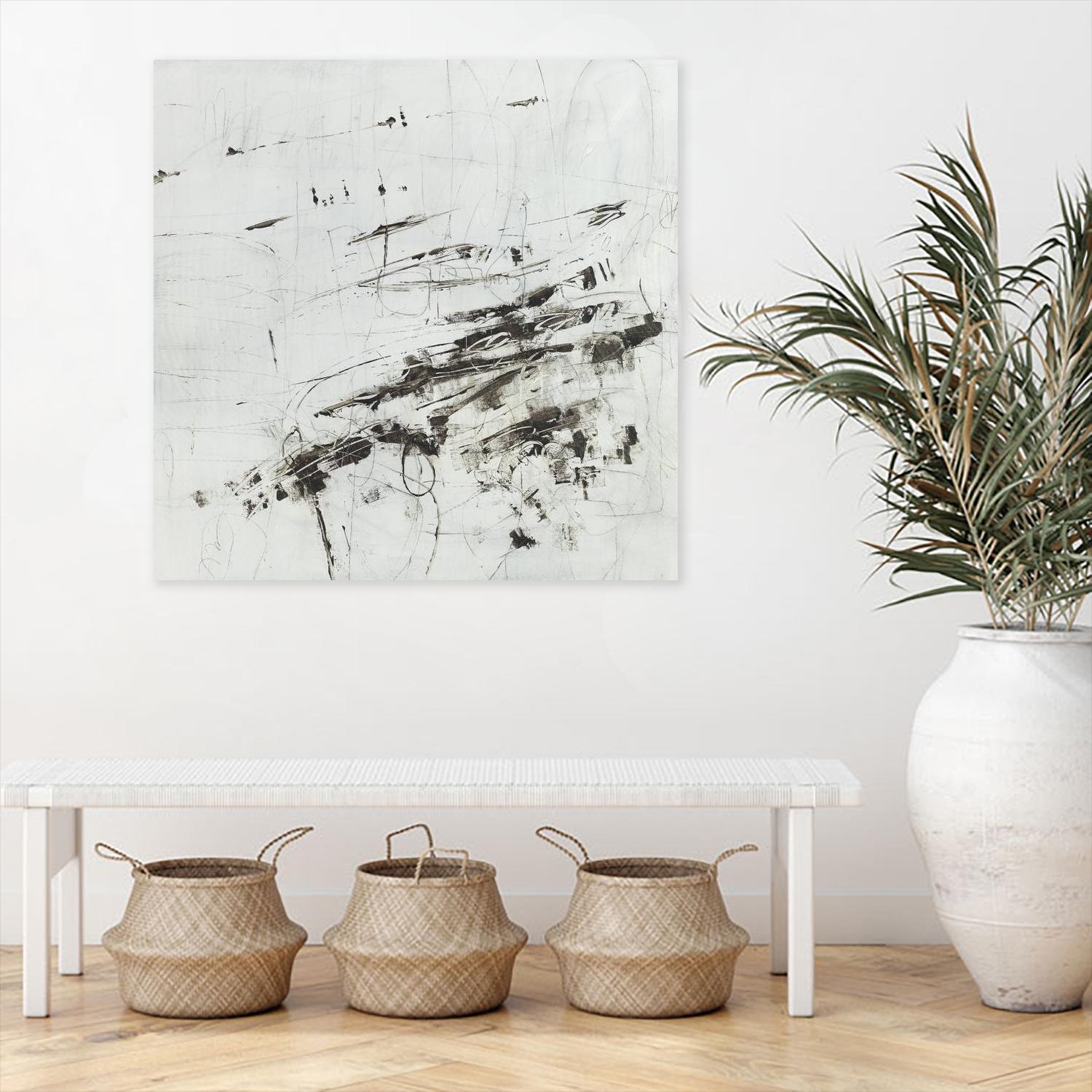 Jet Set by Daleno Art on GIANT ART - white abstract