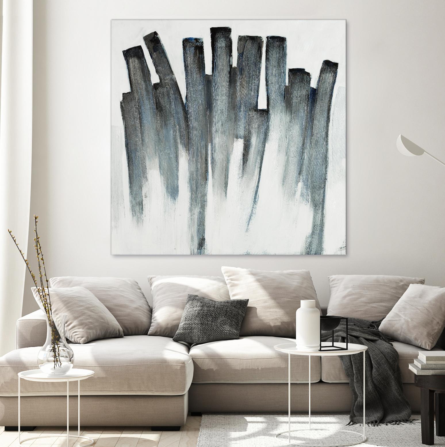 Graphite Spirits by Daleno Art on GIANT ART - blue abstract abstrait