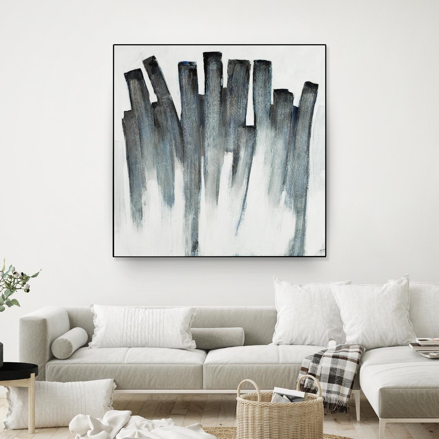 Graphite Spirits by Daleno Art on GIANT ART - blue abstract abstrait