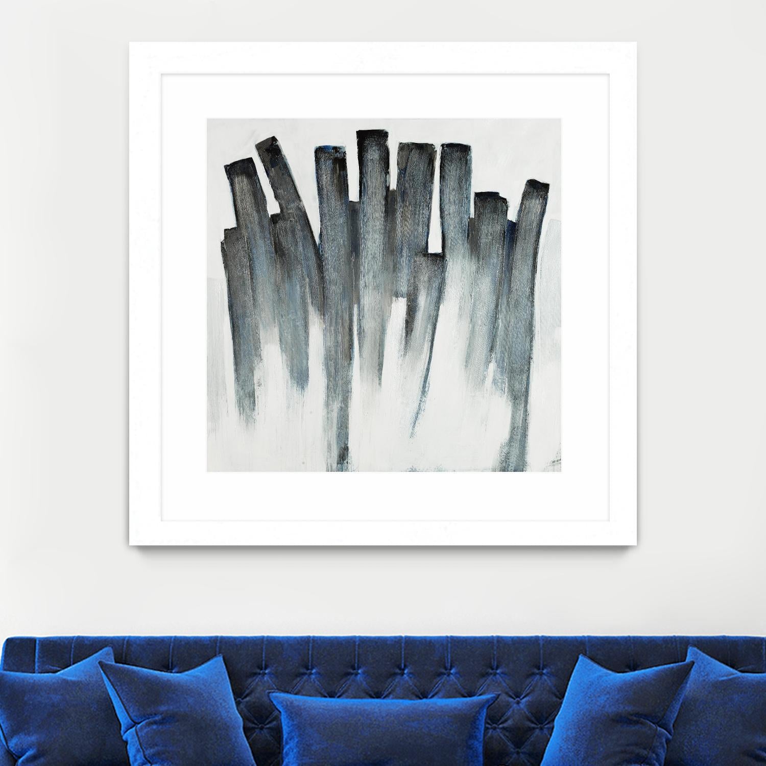 Graphite Spirits by Daleno Art on GIANT ART - blue abstract abstrait