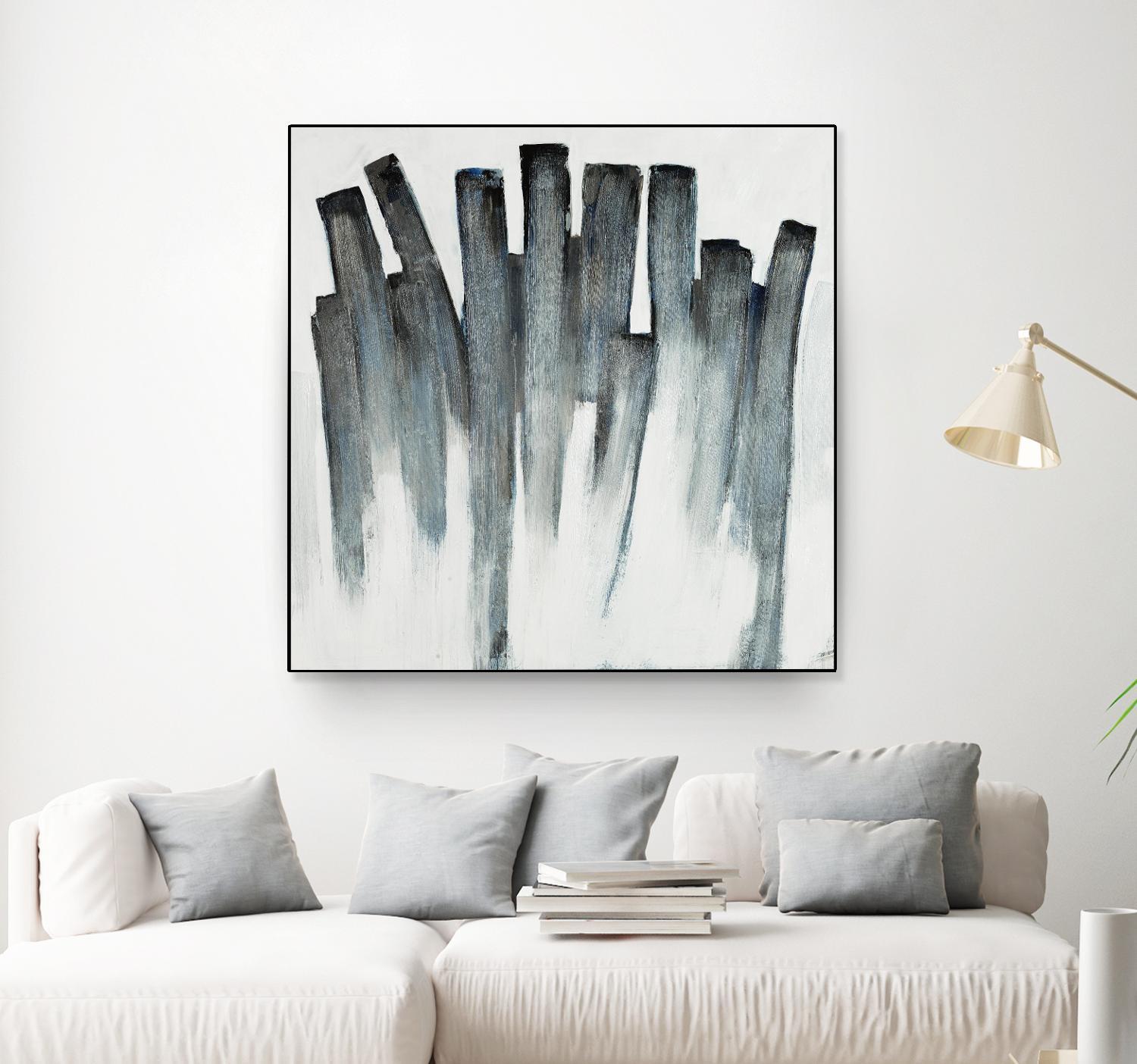 Graphite Spirits by Daleno Art on GIANT ART - blue abstract abstrait