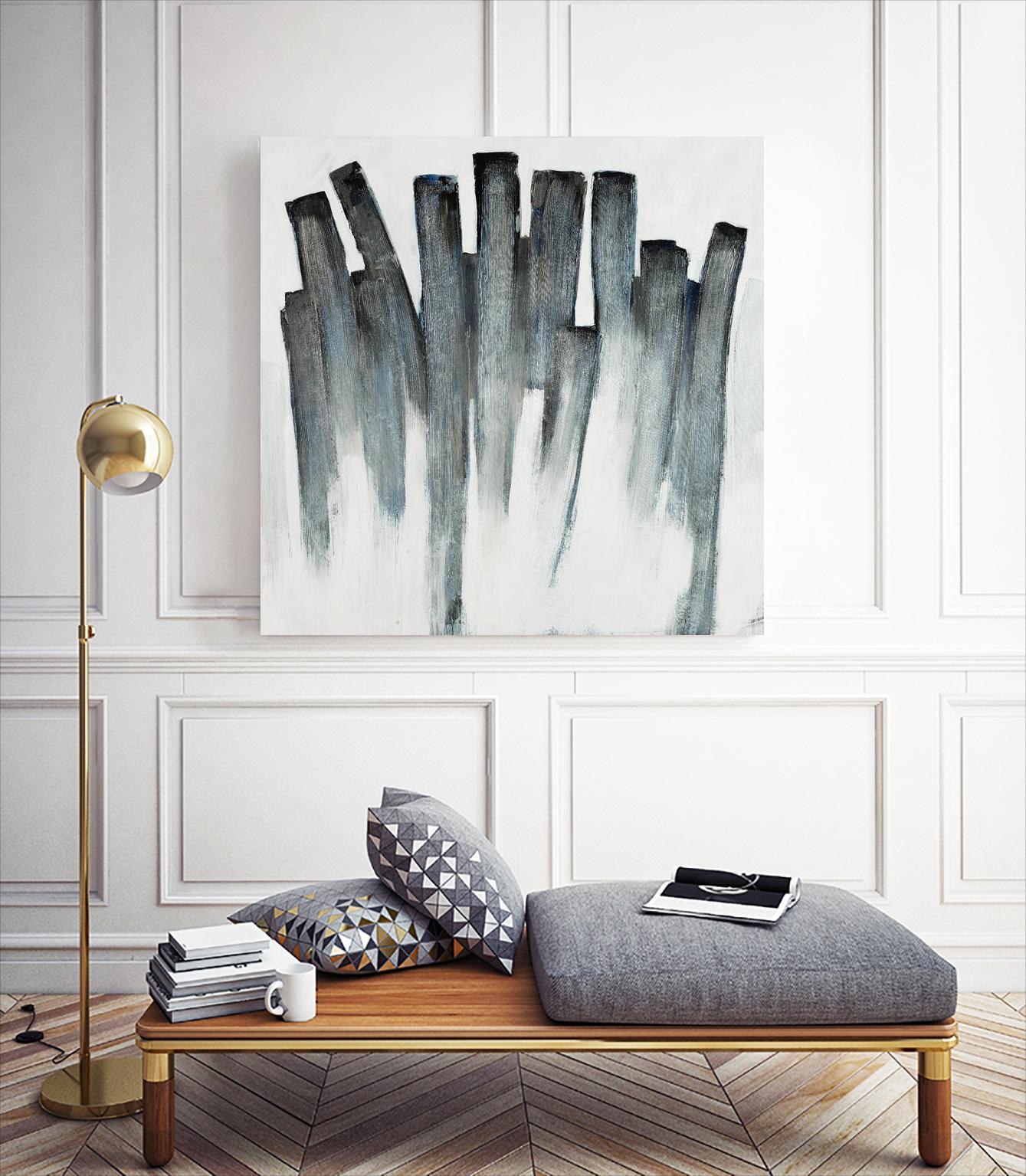 Graphite Spirits by Daleno Art on GIANT ART - blue abstract abstrait