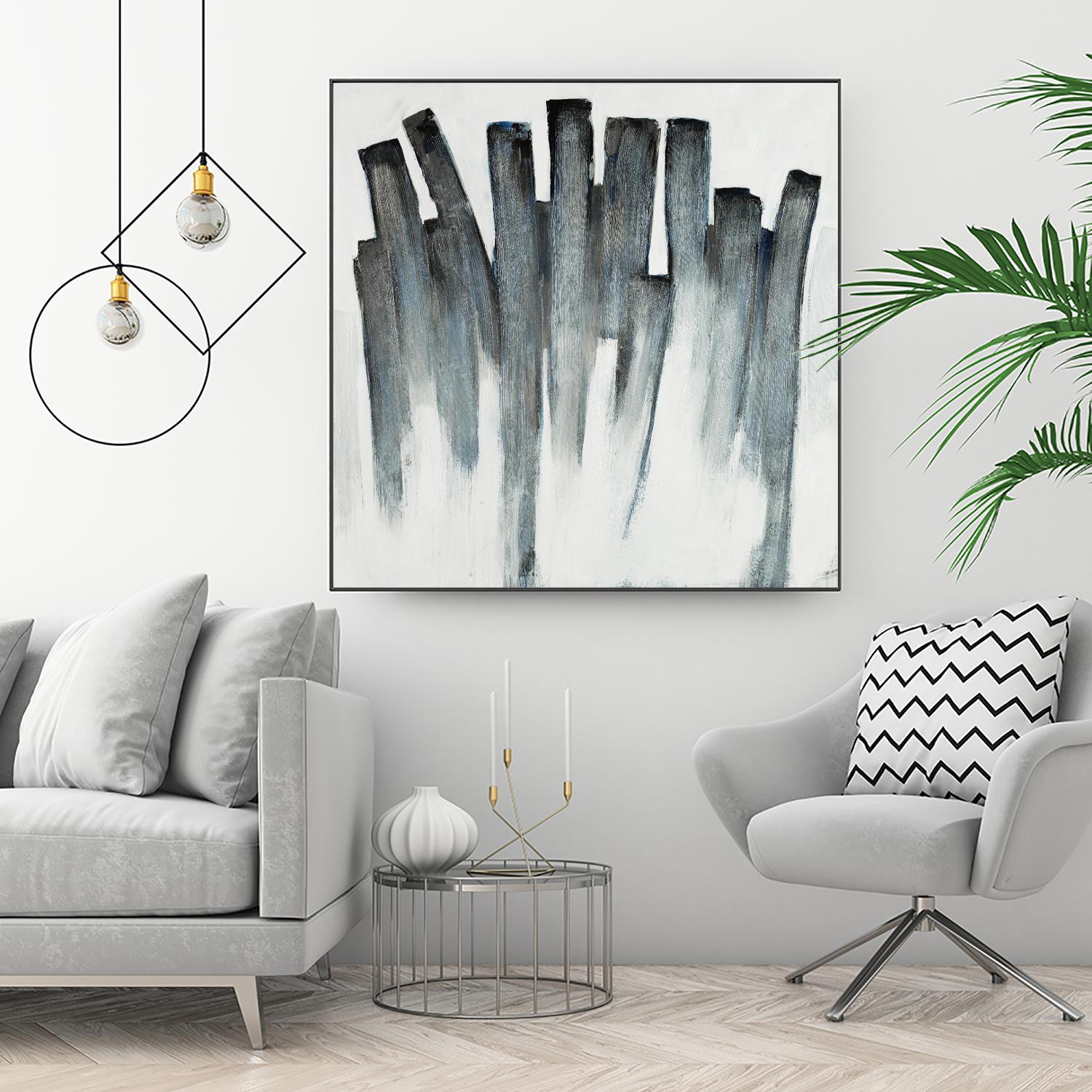 Graphite Spirits by Daleno Art on GIANT ART - blue abstract abstrait