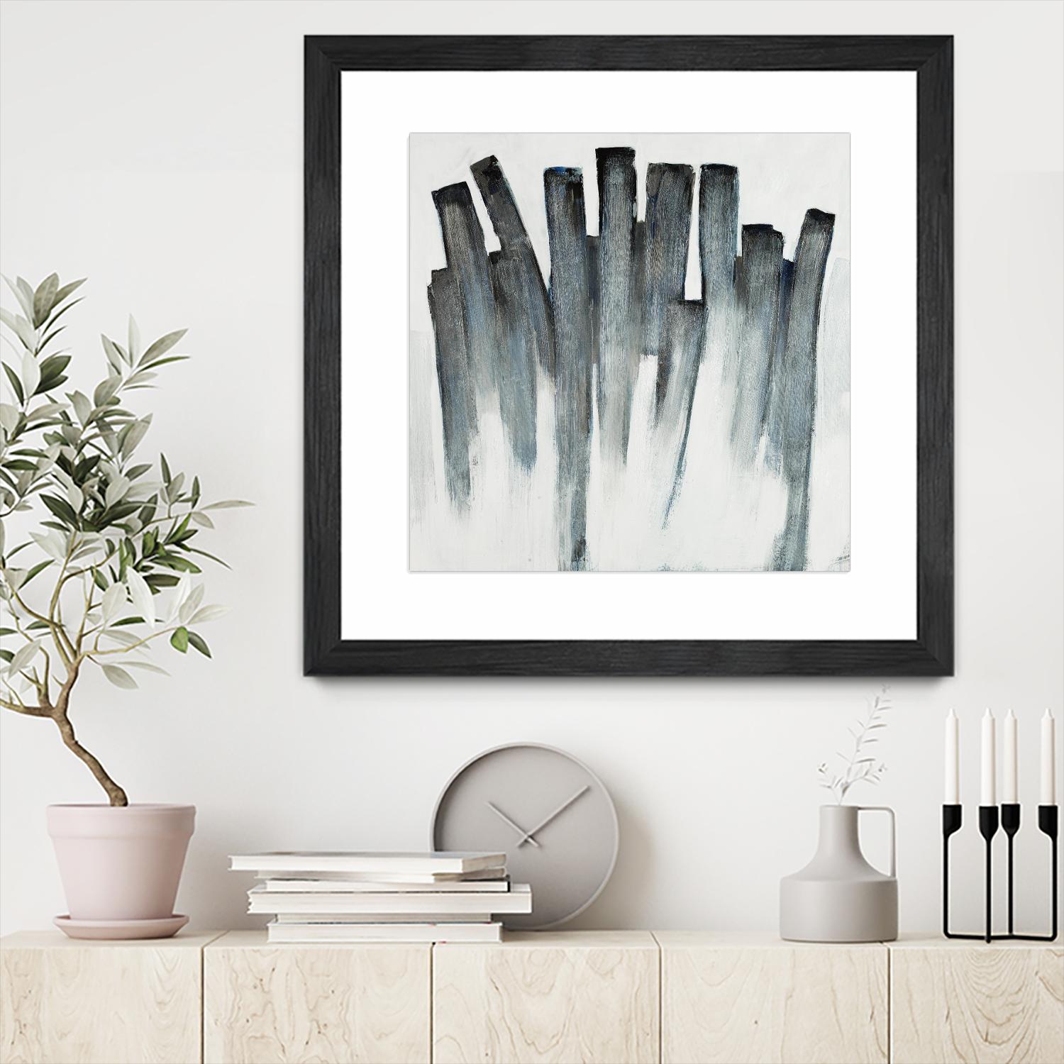 Graphite Spirits by Daleno Art on GIANT ART - blue abstract abstrait