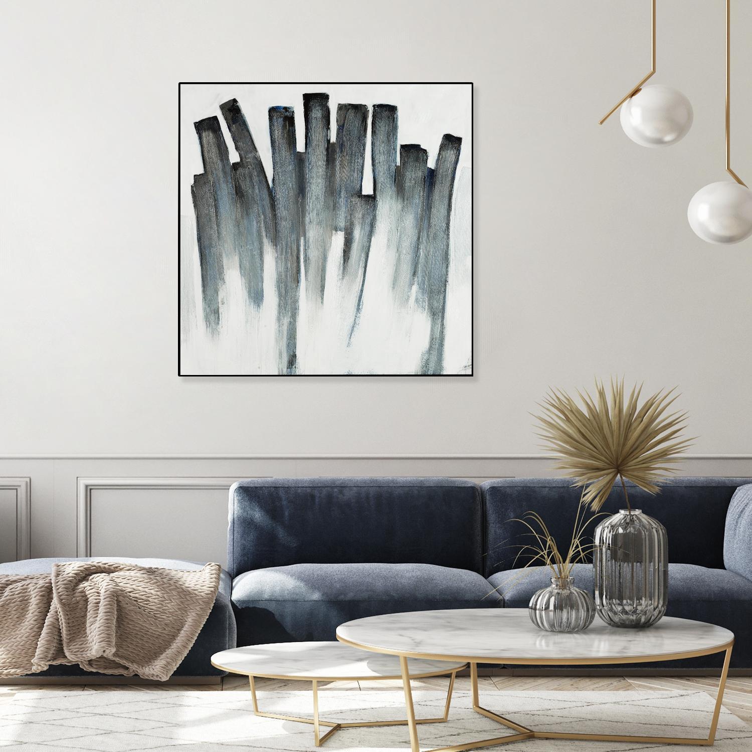 Graphite Spirits by Daleno Art on GIANT ART - blue abstract abstrait