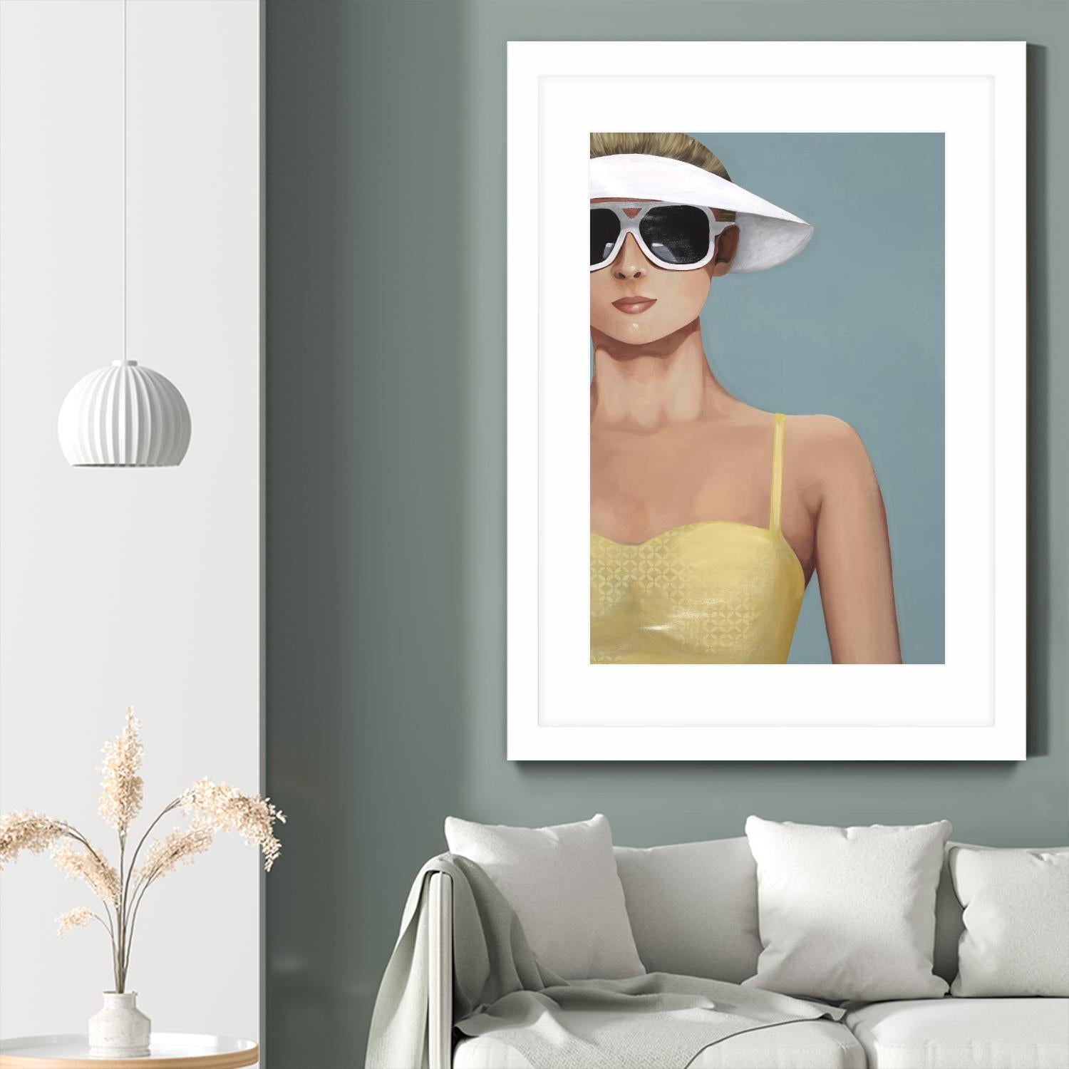 Glamour Rays by Daleno Art on GIANT ART - beige figurative figure