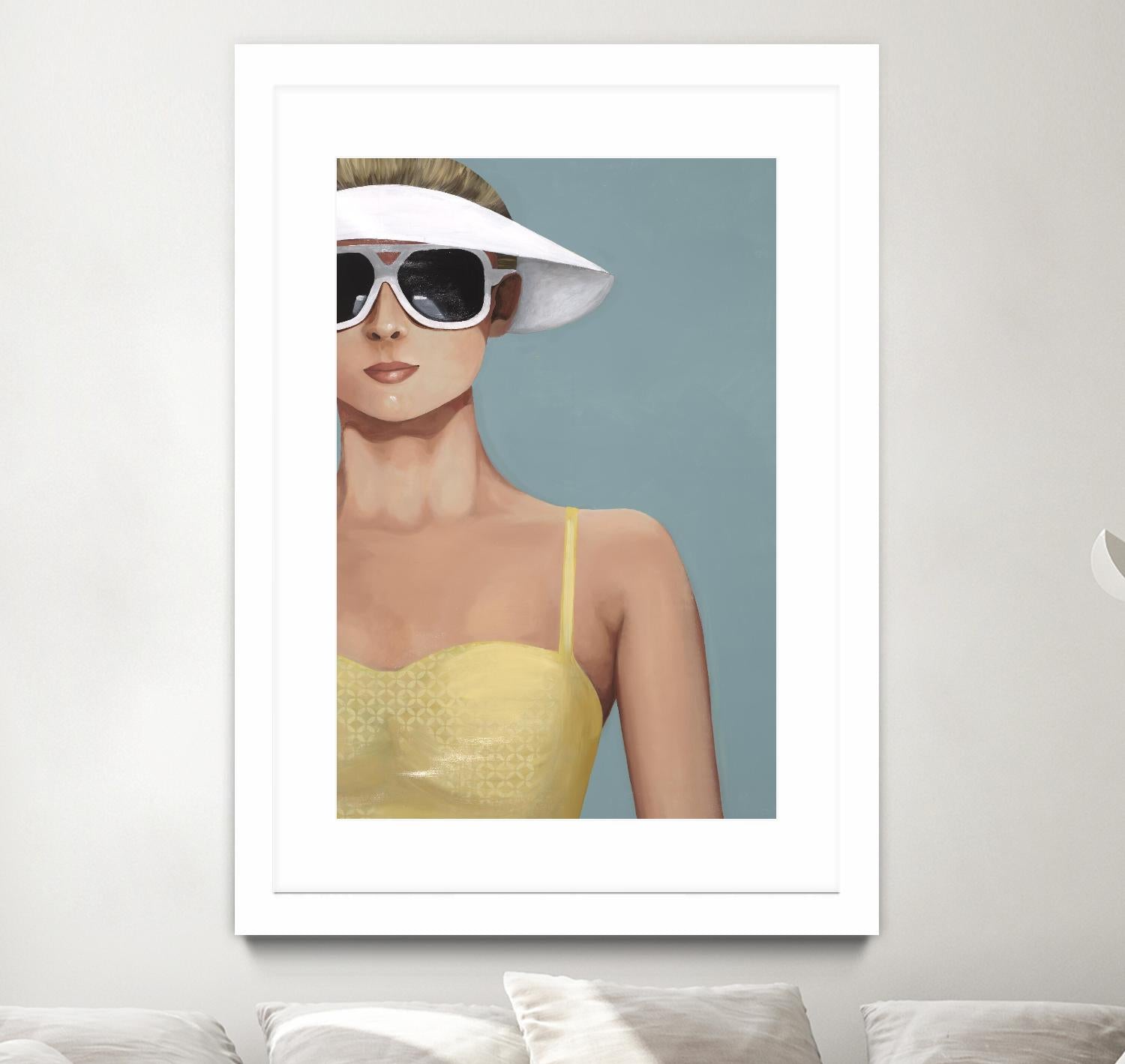 Glamour Rays by Daleno Art on GIANT ART - beige figurative figure