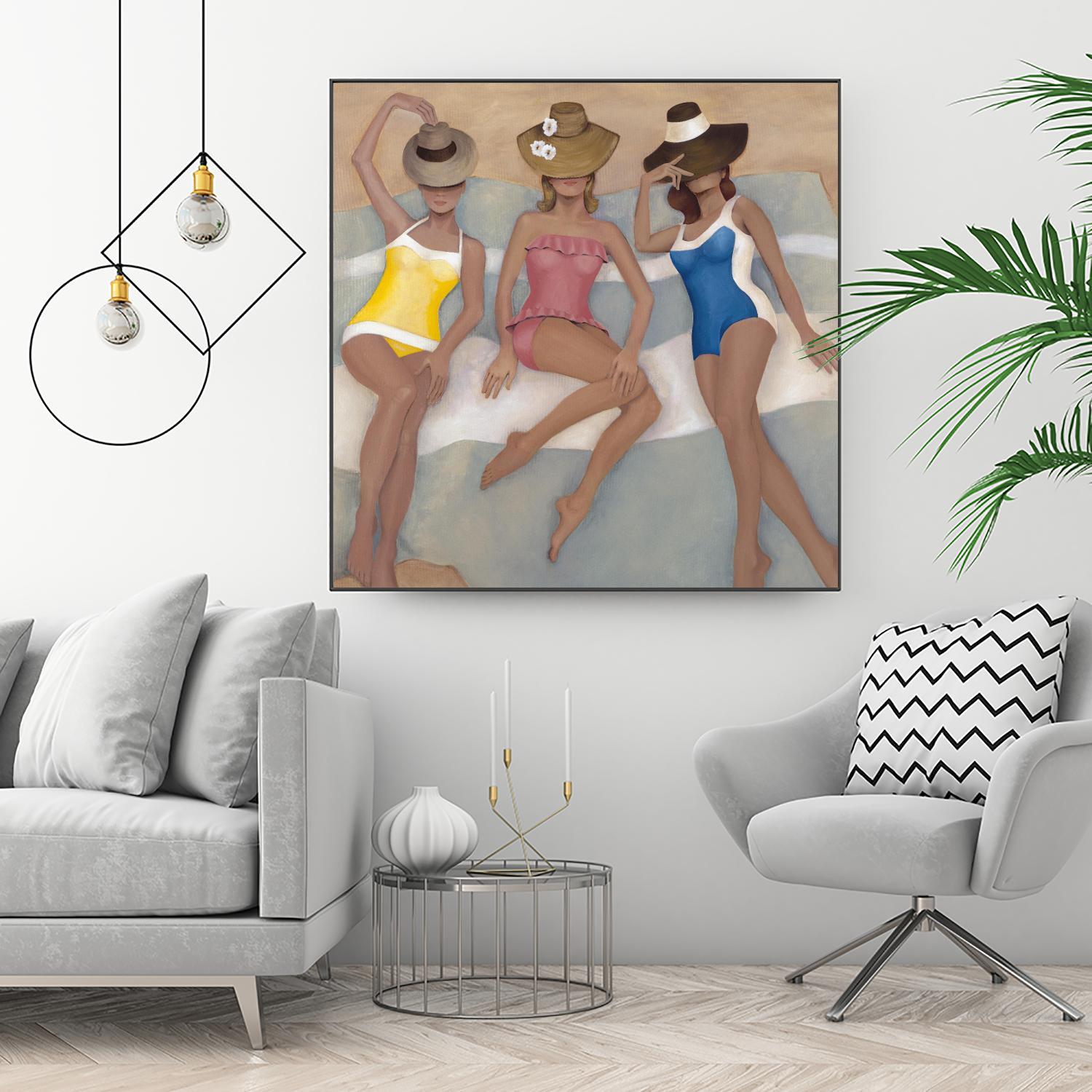 The Orange County Club.tif by Daleno Art on GIANT ART - beige  costal beach