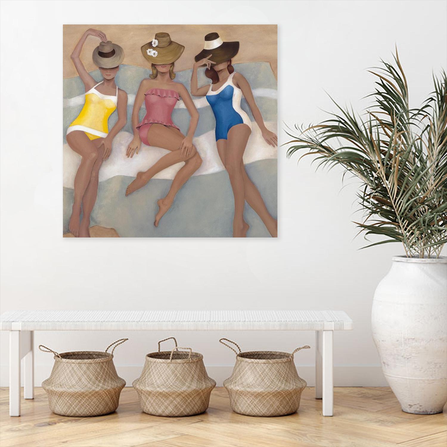 The Orange County Club.tif by Daleno Art on GIANT ART - beige figurative beach