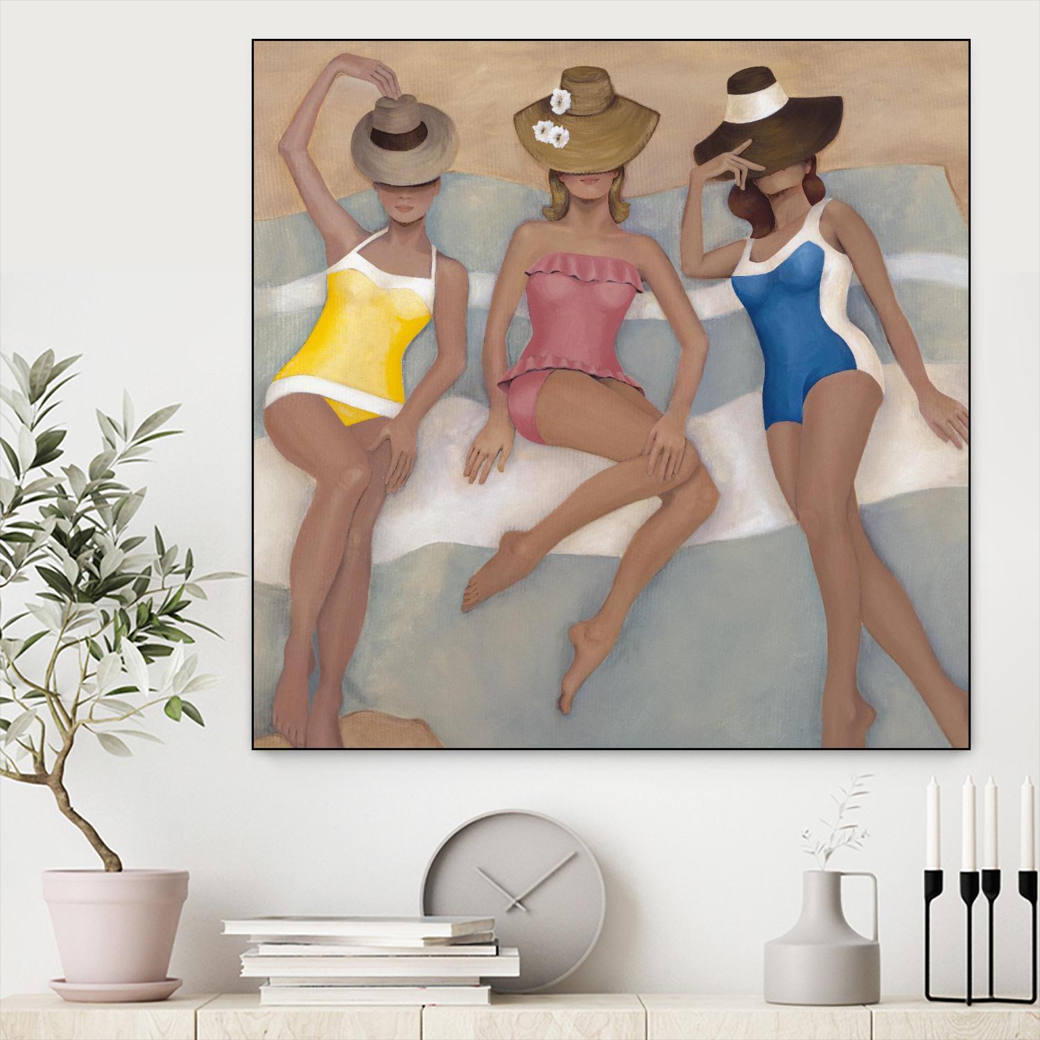 The Orange County Club.tif by Daleno Art on GIANT ART - beige  costal beach