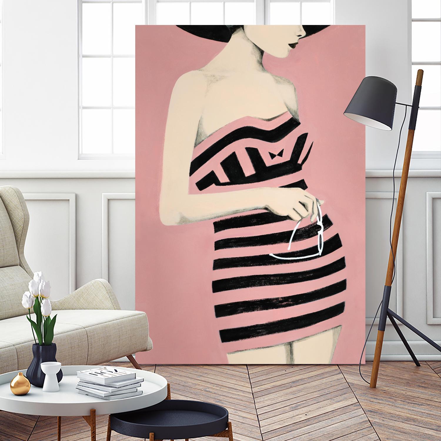 Sally by Daleno Art on GIANT ART - pink figurative women