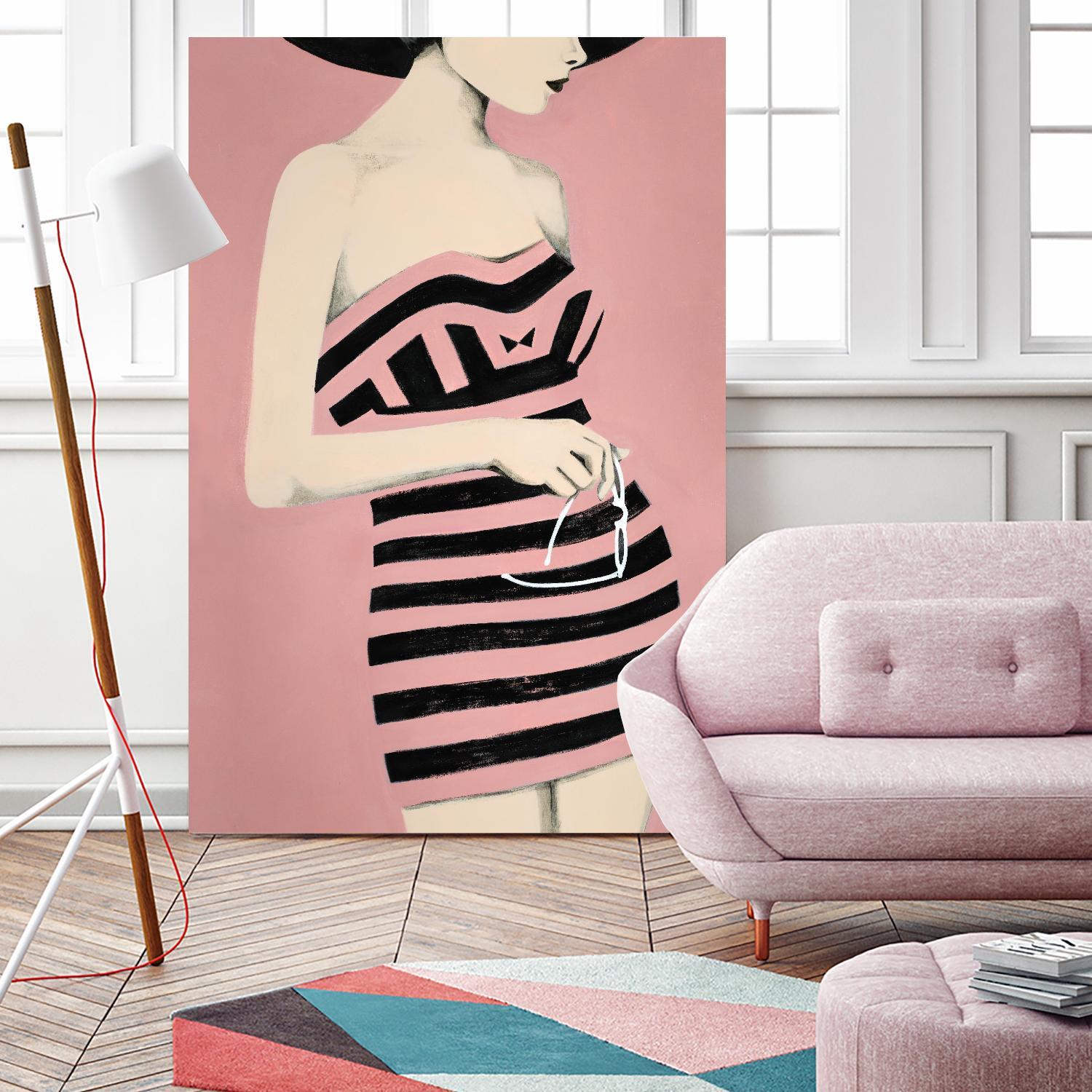 Sally by Daleno Art on GIANT ART - pink figurative women