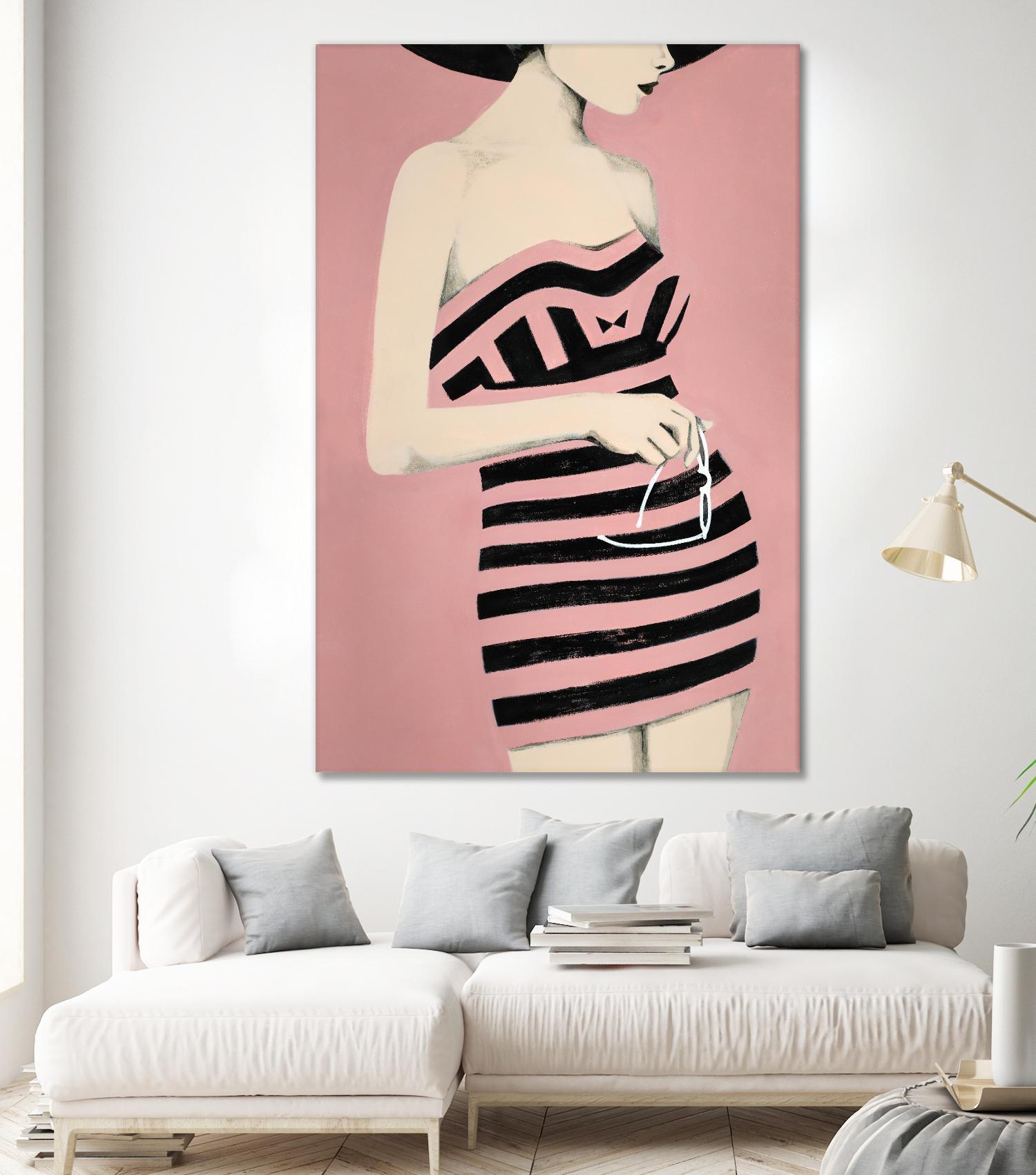 Sally by Daleno Art on GIANT ART - pink figurative women
