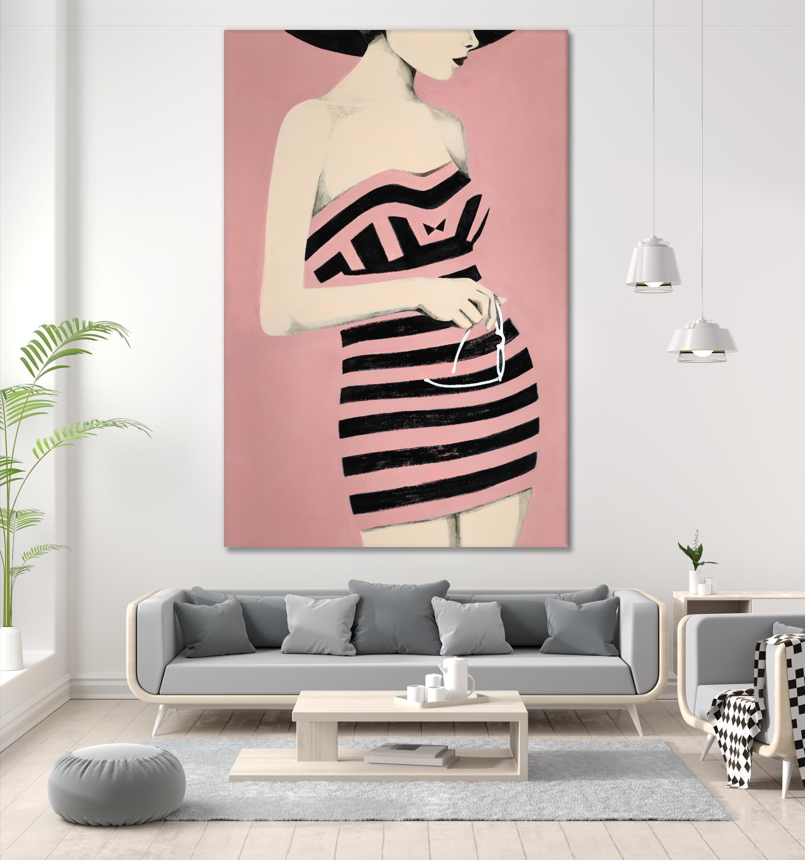 Sally by Daleno Art on GIANT ART - pink figurative women
