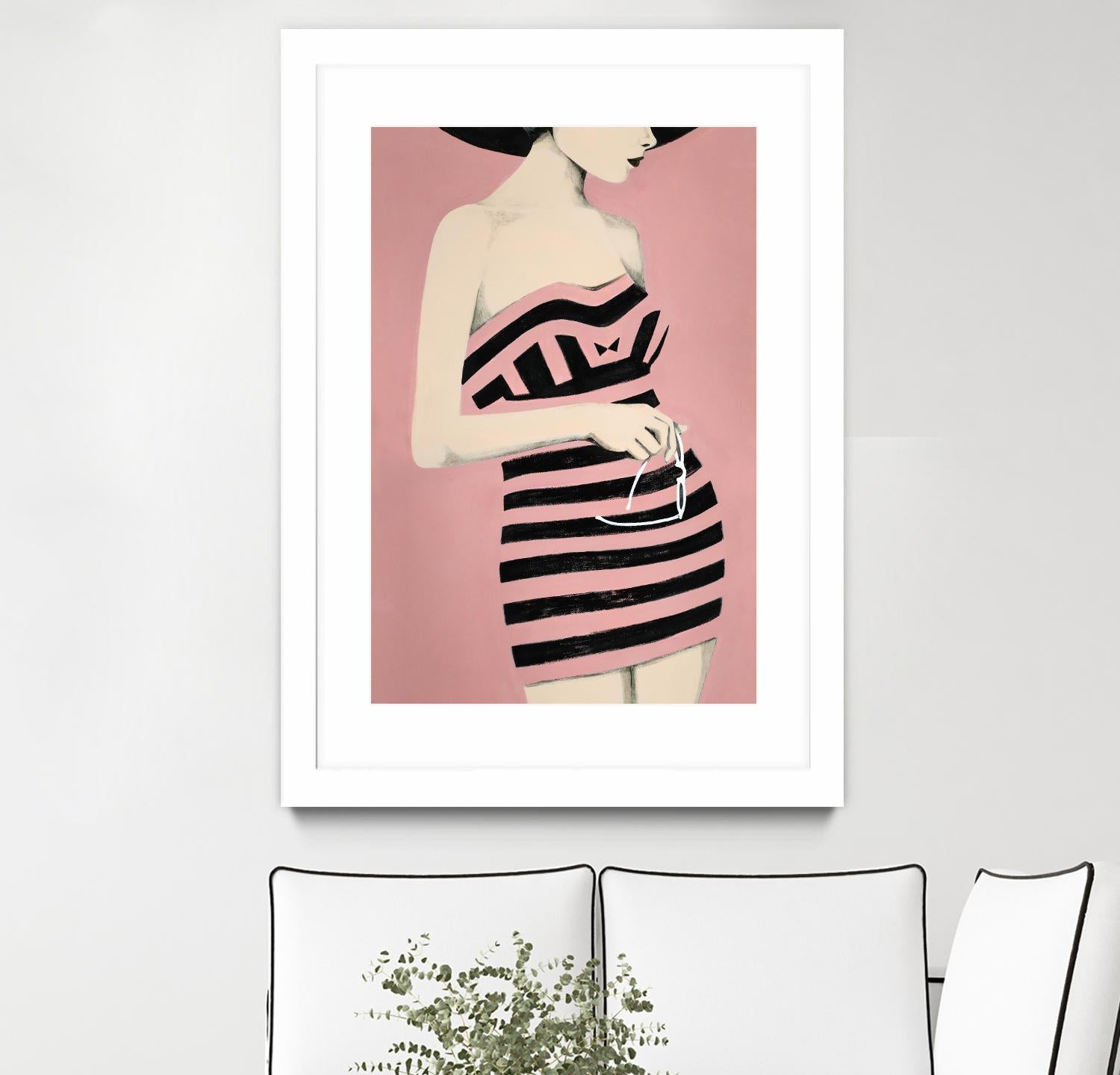 Sally by Daleno Art on GIANT ART - pink figurative women