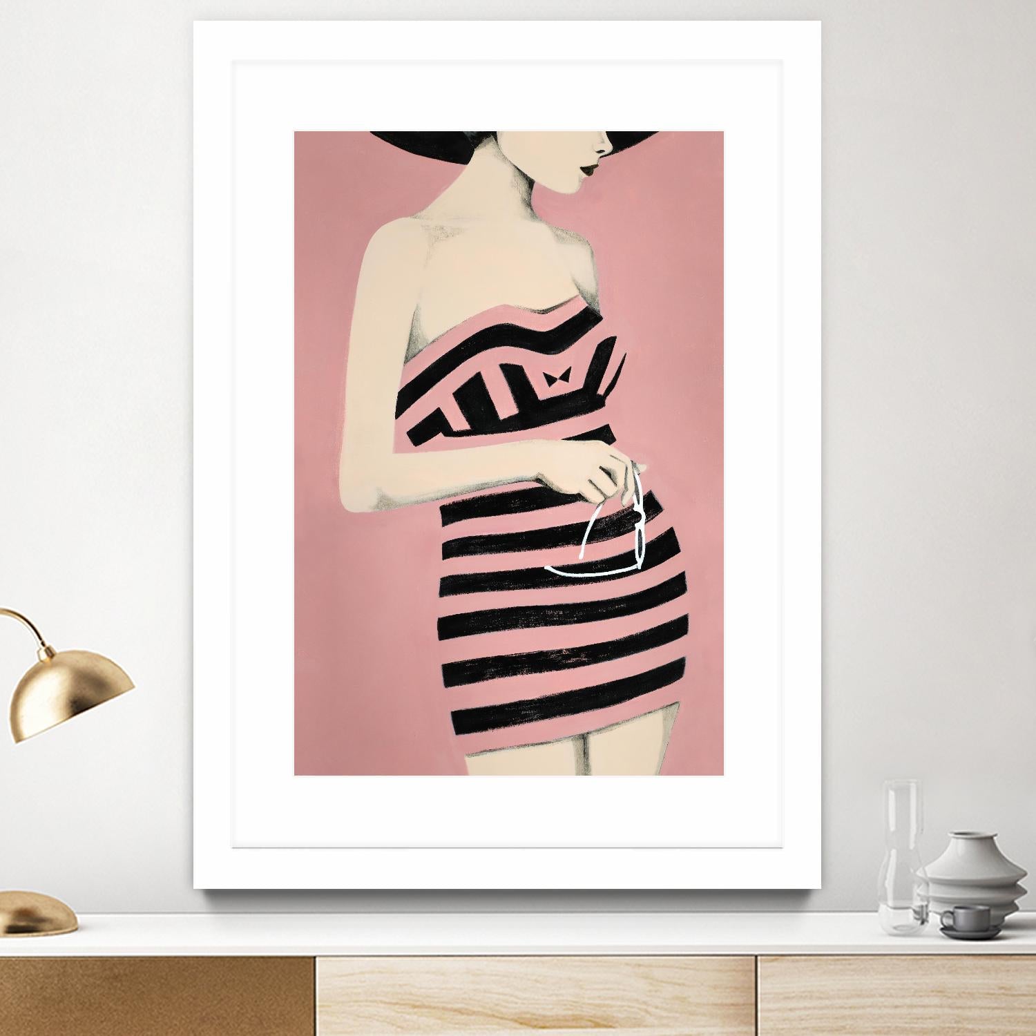 Sally by Daleno Art on GIANT ART - pink figurative women