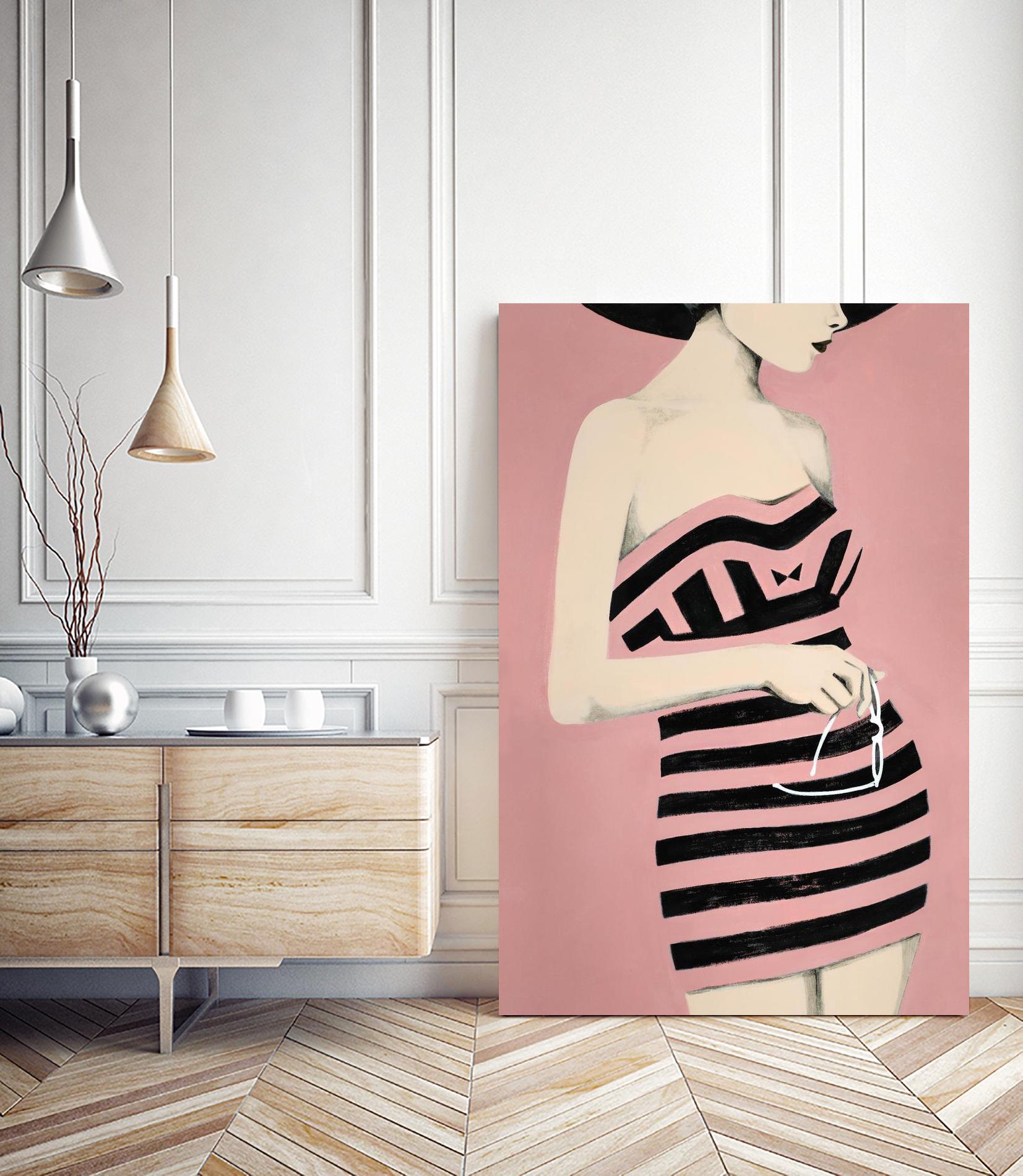 Sally by Daleno Art on GIANT ART - pink figurative women