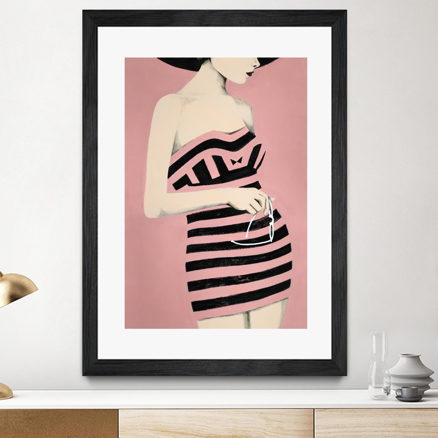 Sally by Daleno Art on GIANT ART - pink figurative women