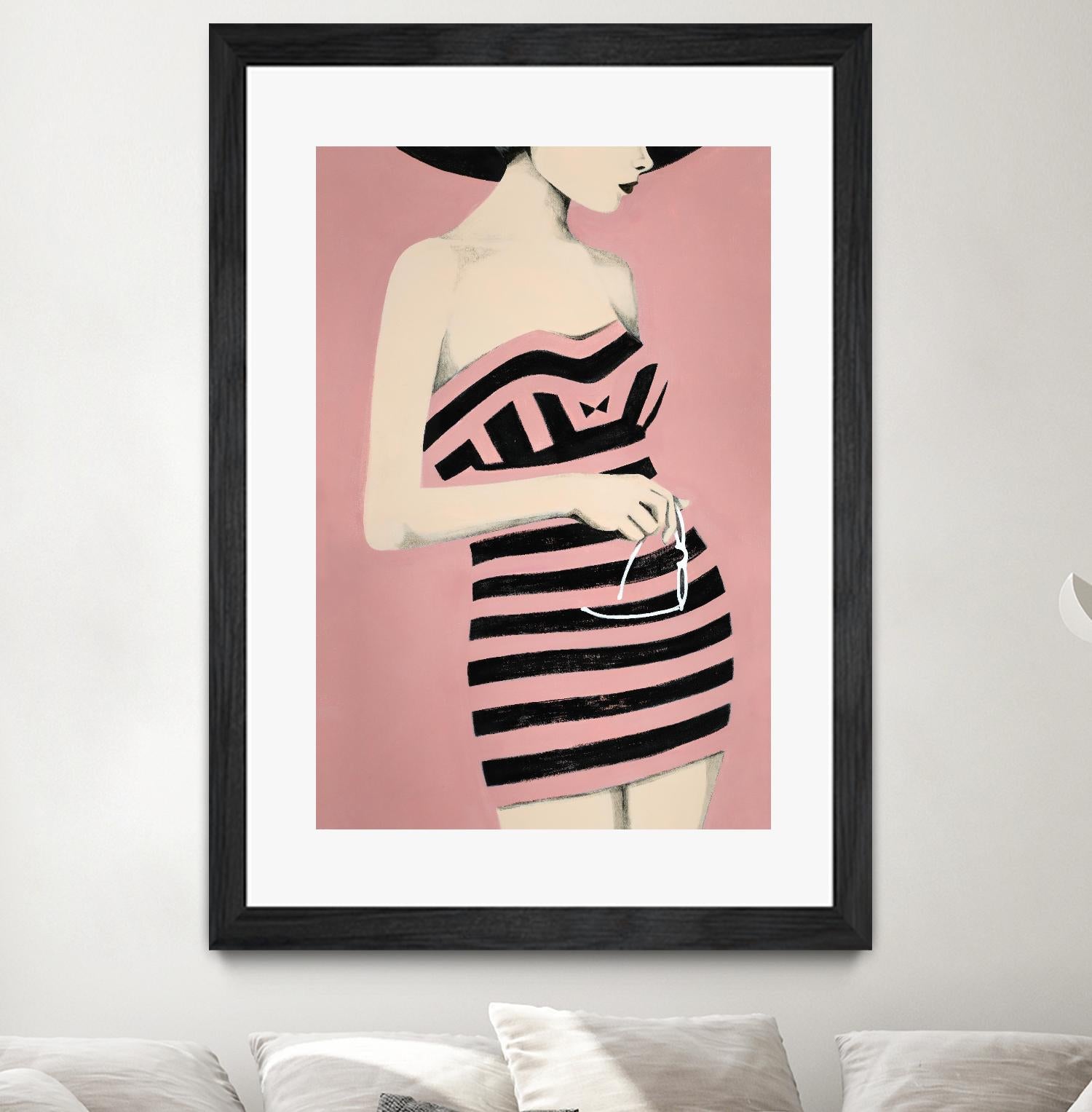 Sally by Daleno Art on GIANT ART - pink figurative women
