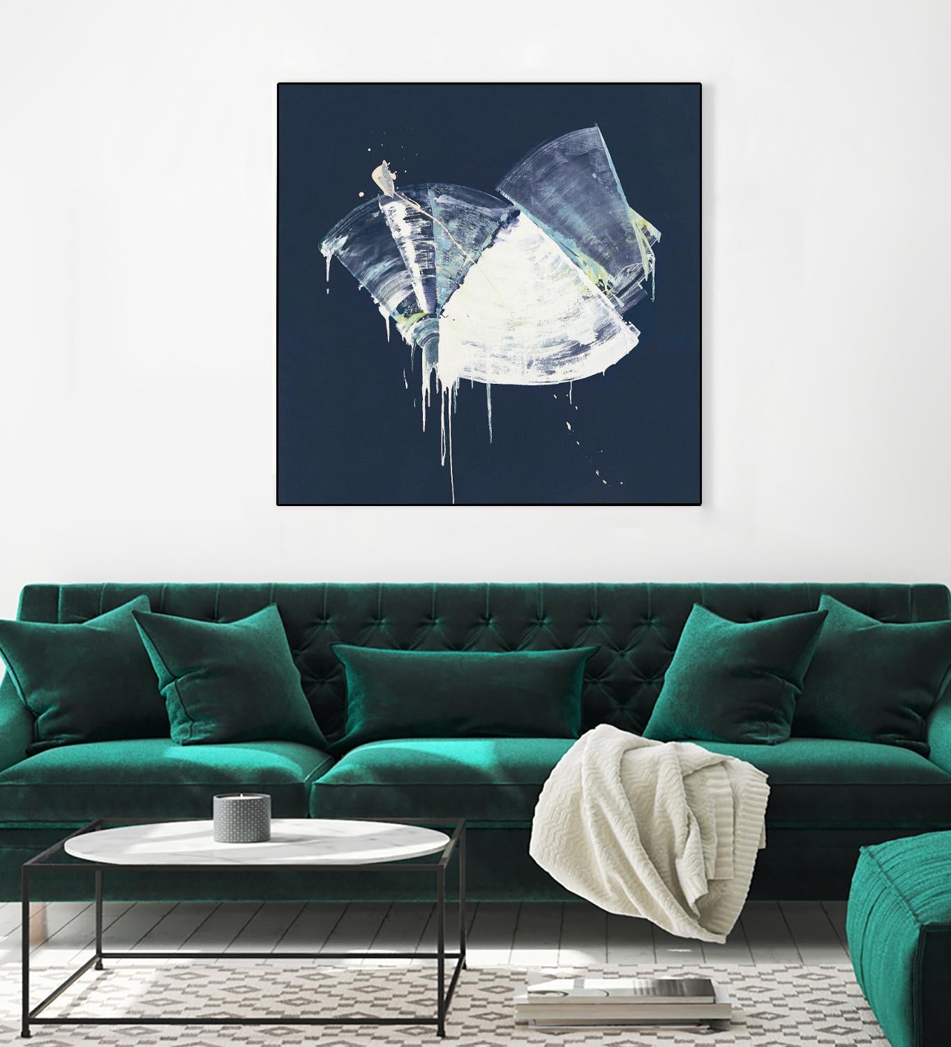 Bells in Motion by Daleno Art on GIANT ART - green abstract abstrait