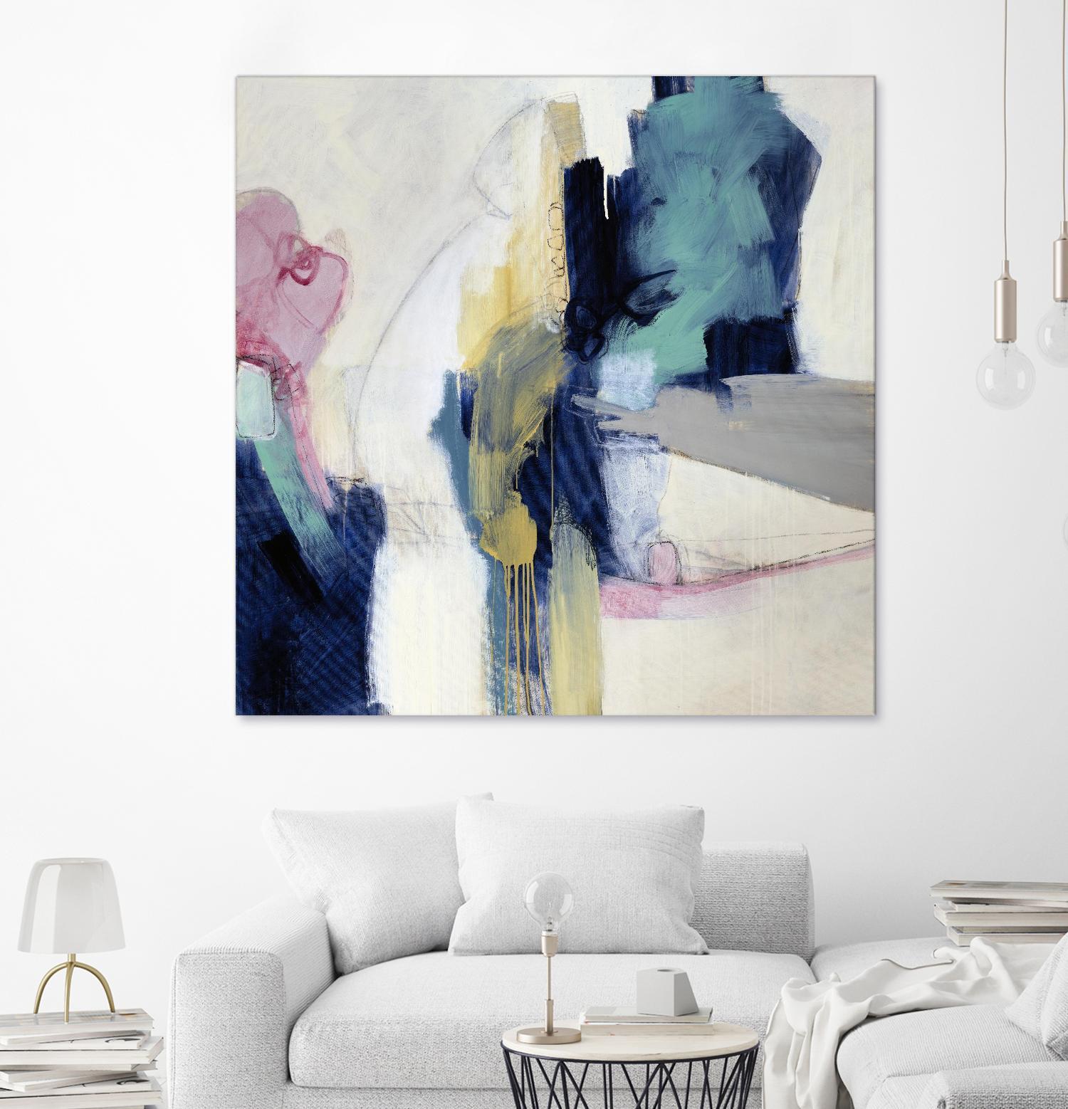 Acrobatic Swimmer by Daleno Art on GIANT ART - pink abstract abstrait