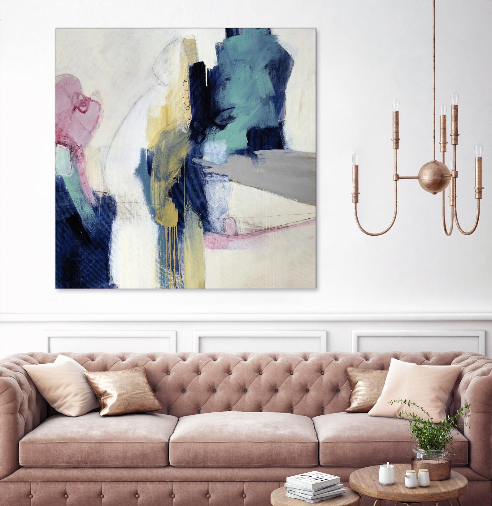 Acrobatic Swimmer by Daleno Art on GIANT ART - pink abstract abstrait