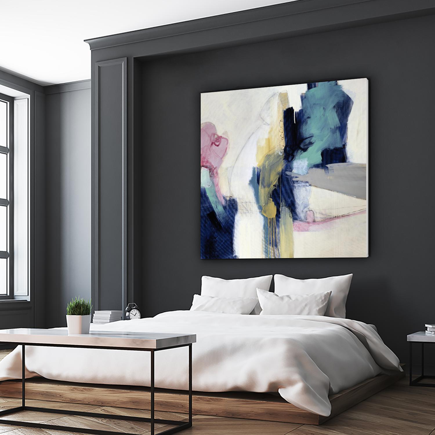 Acrobatic Swimmer by Daleno Art on GIANT ART - pink abstract abstrait