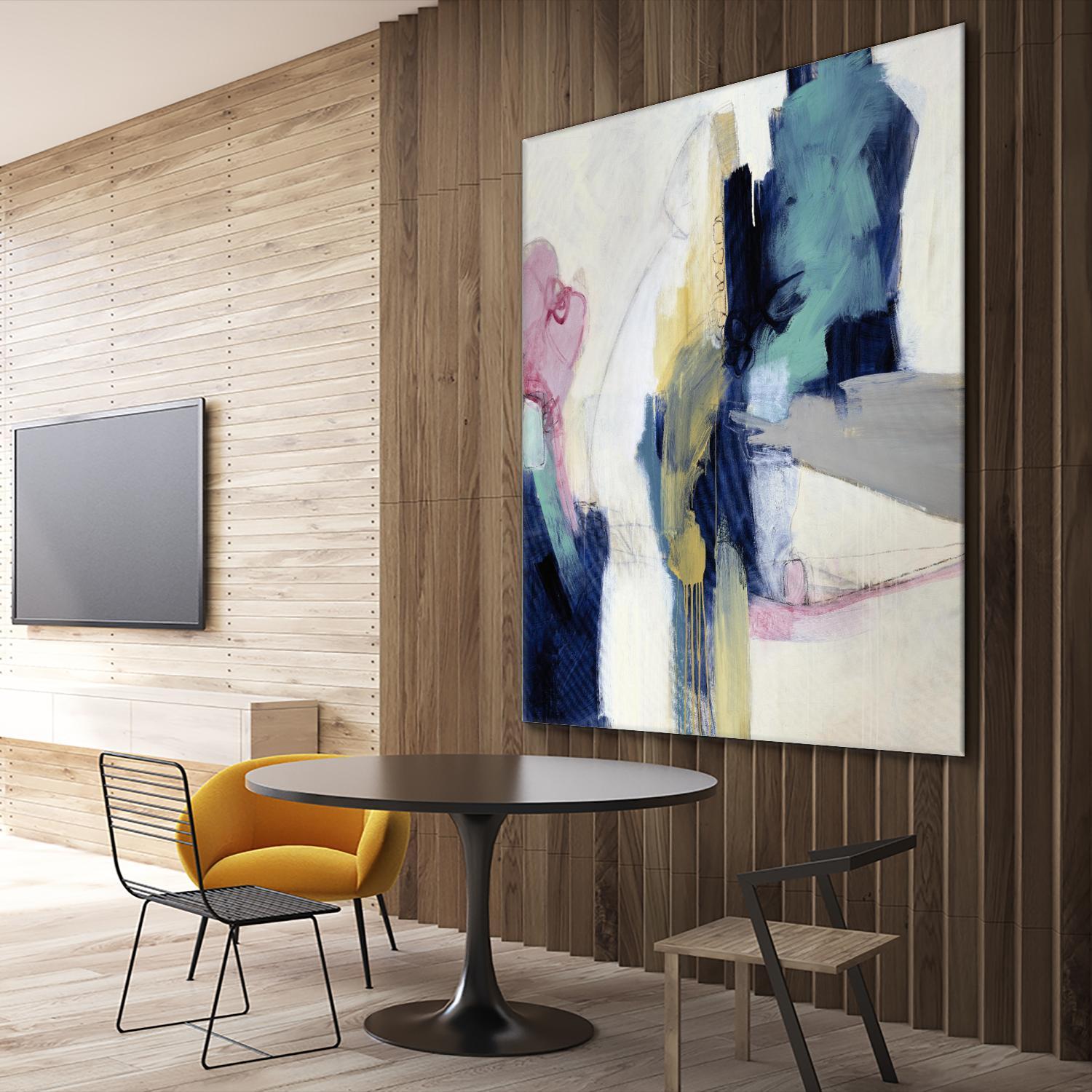 Acrobatic Swimmer by Daleno Art on GIANT ART - pink abstract abstrait