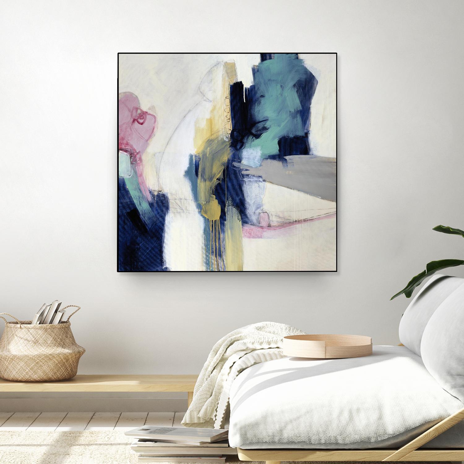 Acrobatic Swimmer by Daleno Art on GIANT ART - pink abstract abstrait