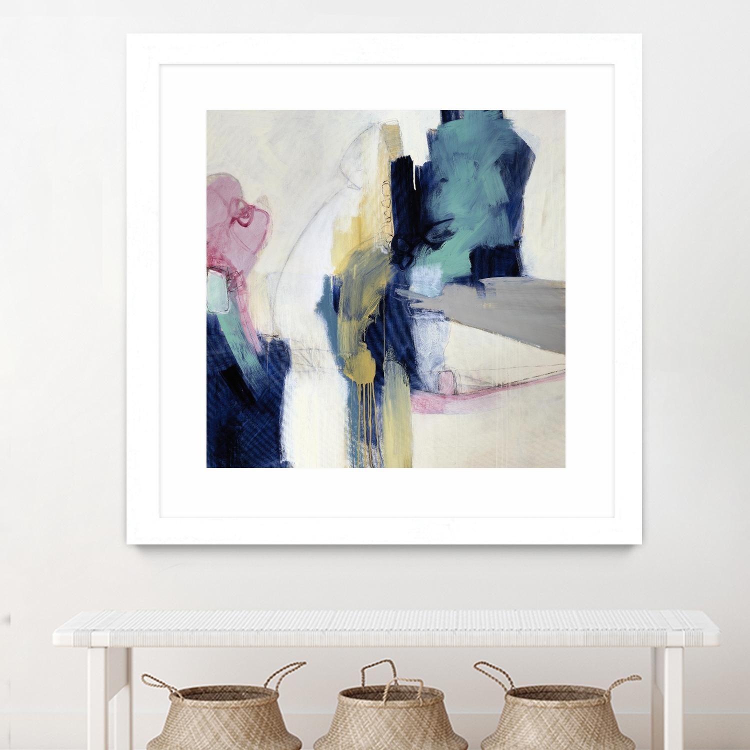 Acrobatic Swimmer by Daleno Art on GIANT ART - pink abstract abstrait