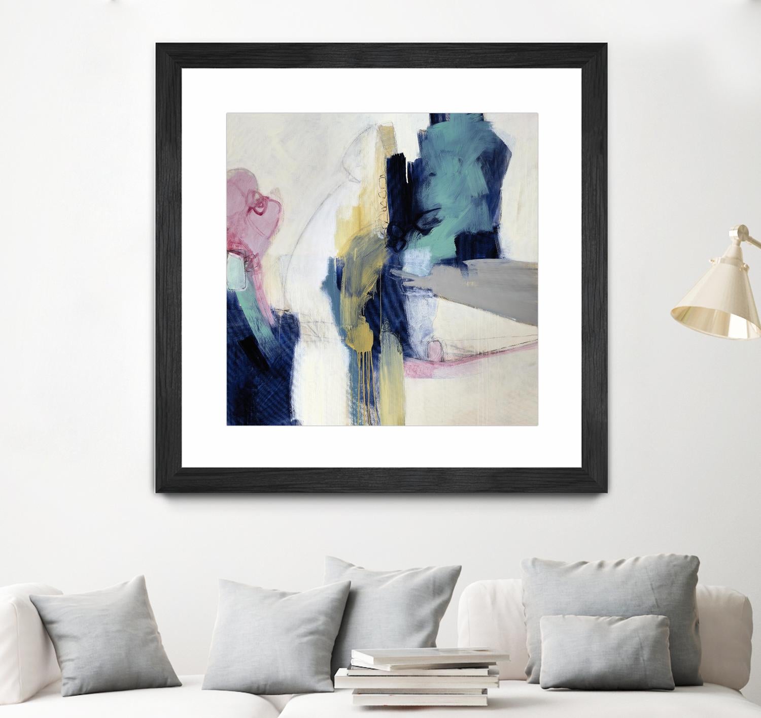 Acrobatic Swimmer by Daleno Art on GIANT ART - pink abstract abstrait