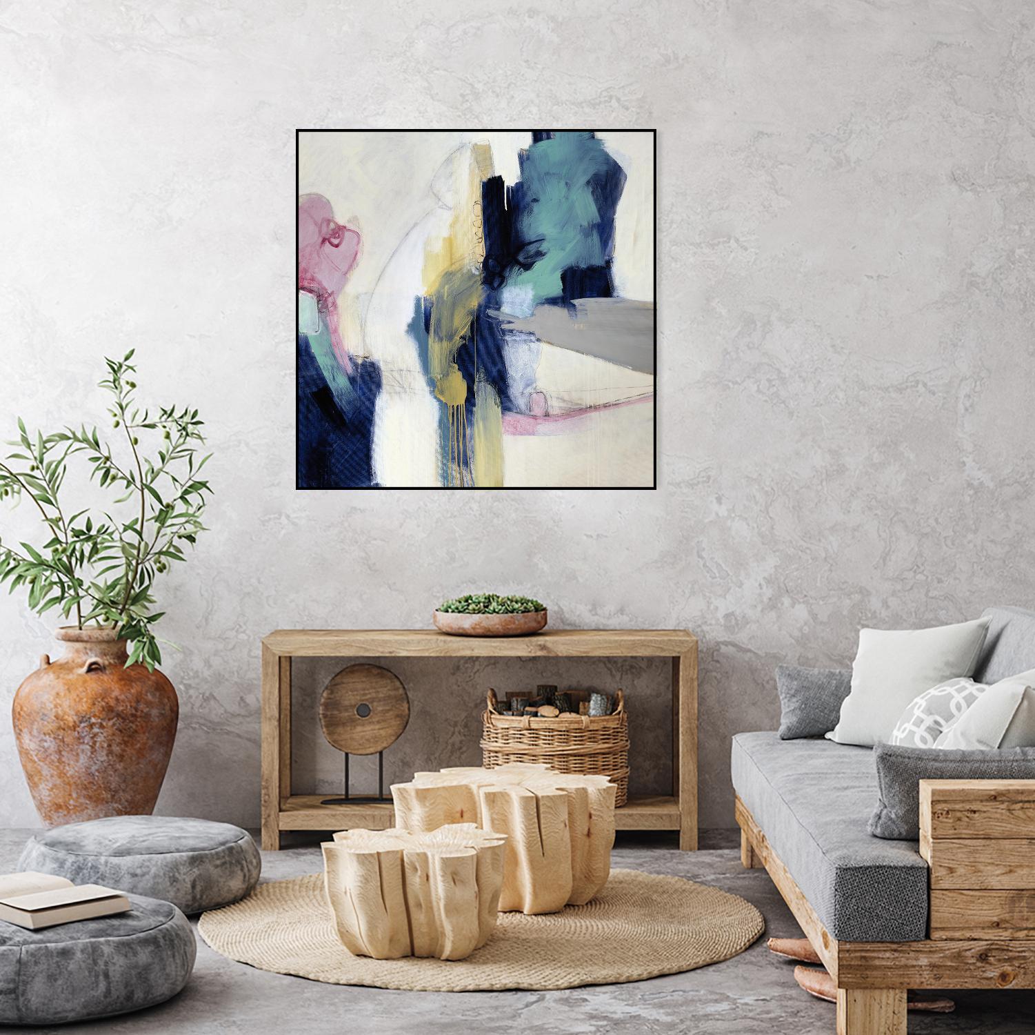 Acrobatic Swimmer by Daleno Art on GIANT ART - pink abstract abstrait