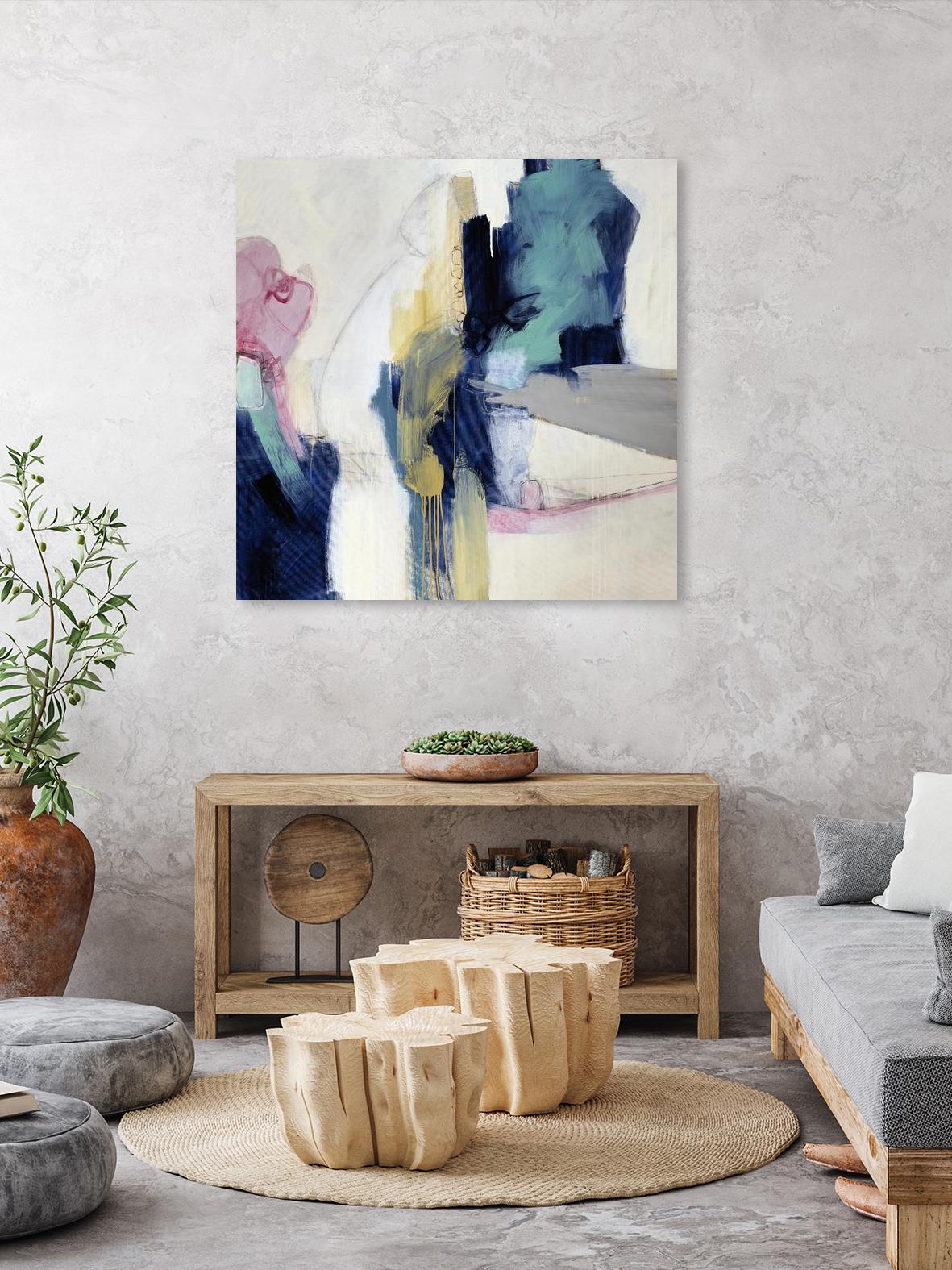 Acrobatic Swimmer by Daleno Art on GIANT ART - pink abstract abstrait