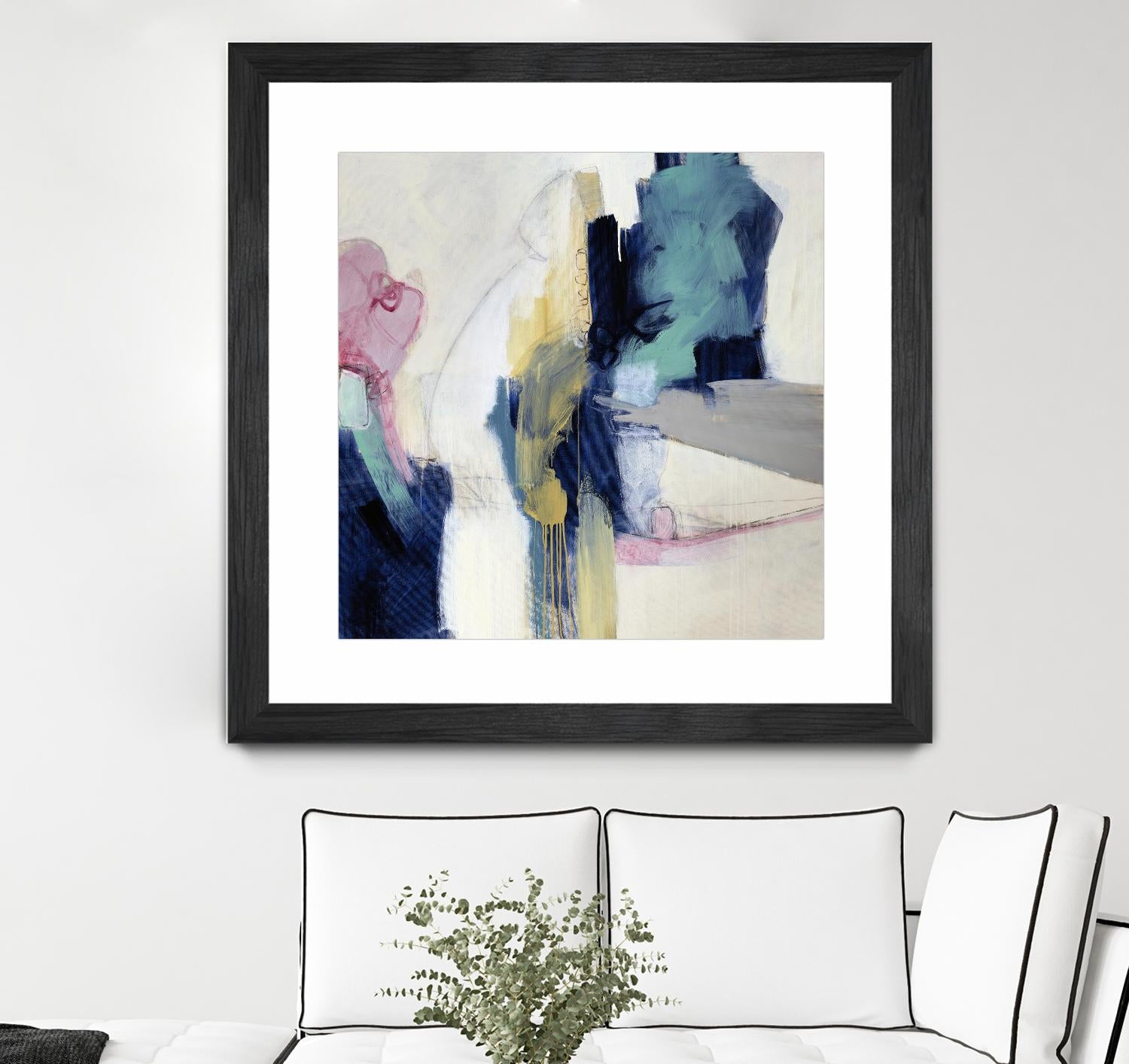 Acrobatic Swimmer by Daleno Art on GIANT ART - pink abstract abstrait