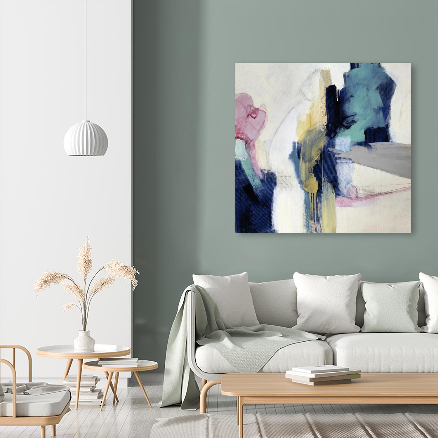 Acrobatic Swimmer by Daleno Art on GIANT ART - pink abstract abstrait