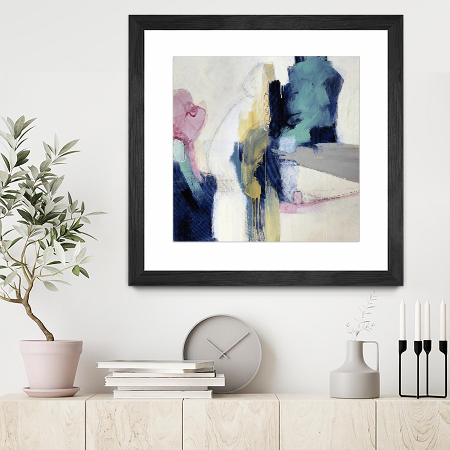 Acrobatic Swimmer by Daleno Art on GIANT ART - pink abstract abstrait