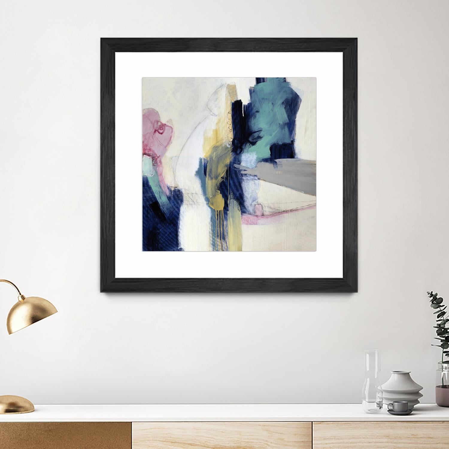 Acrobatic Swimmer by Daleno Art on GIANT ART - pink abstract abstrait